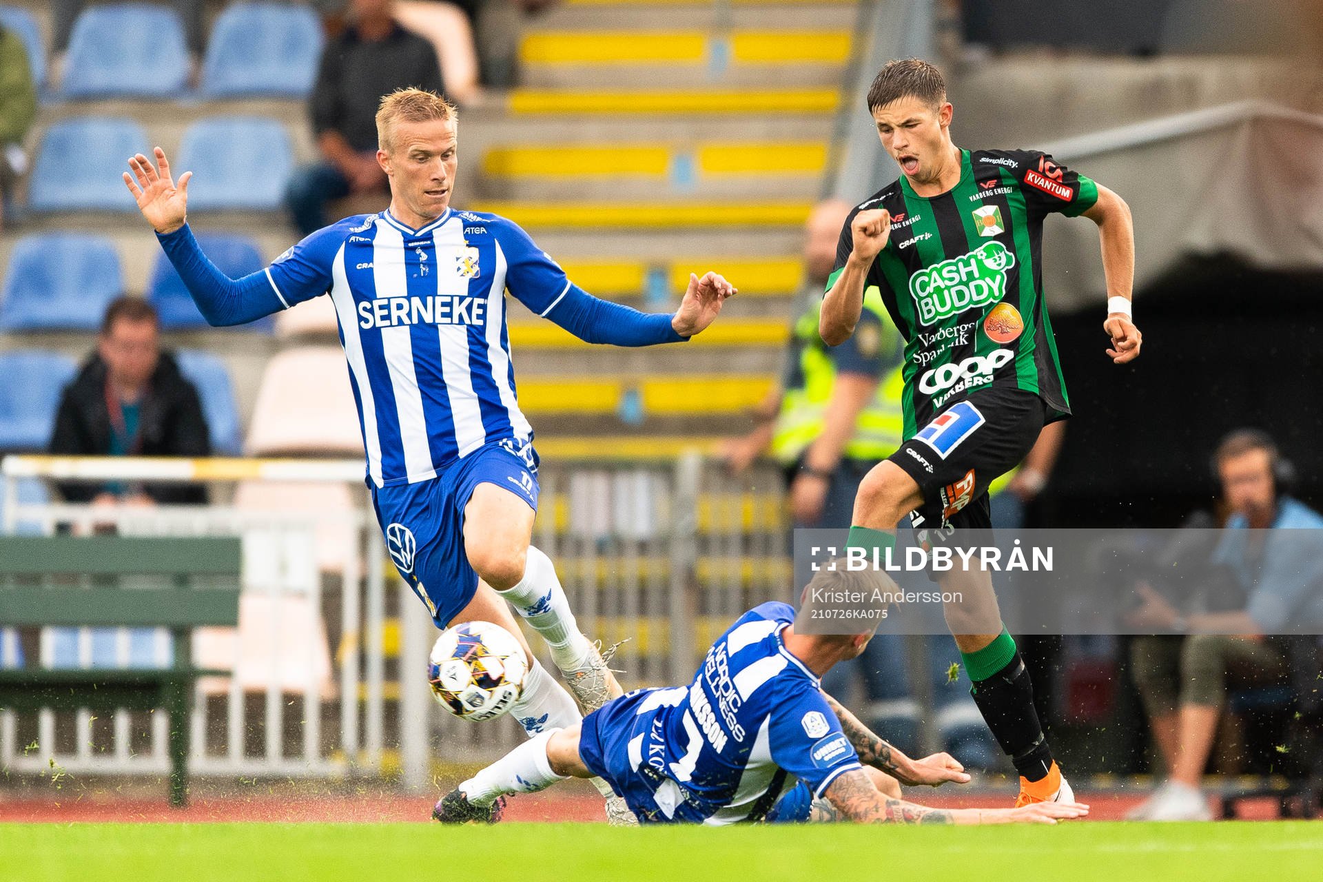IFK Göteborgs Oscar Wendt och Varbergs Oliver Alfonsi