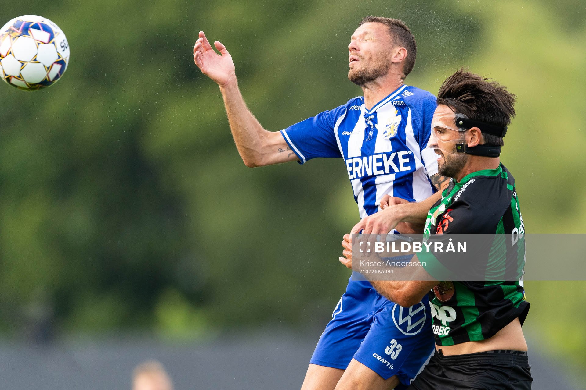 IFK Göteborgs Marcus Berg och Varbergs Oliver Stanisic