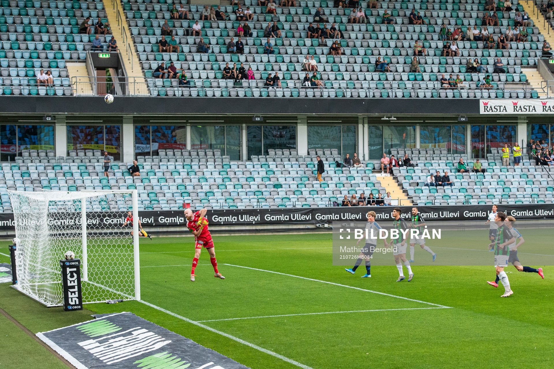 under fotbollsmatchen i Superettan mellan GAIS och Akropolis
