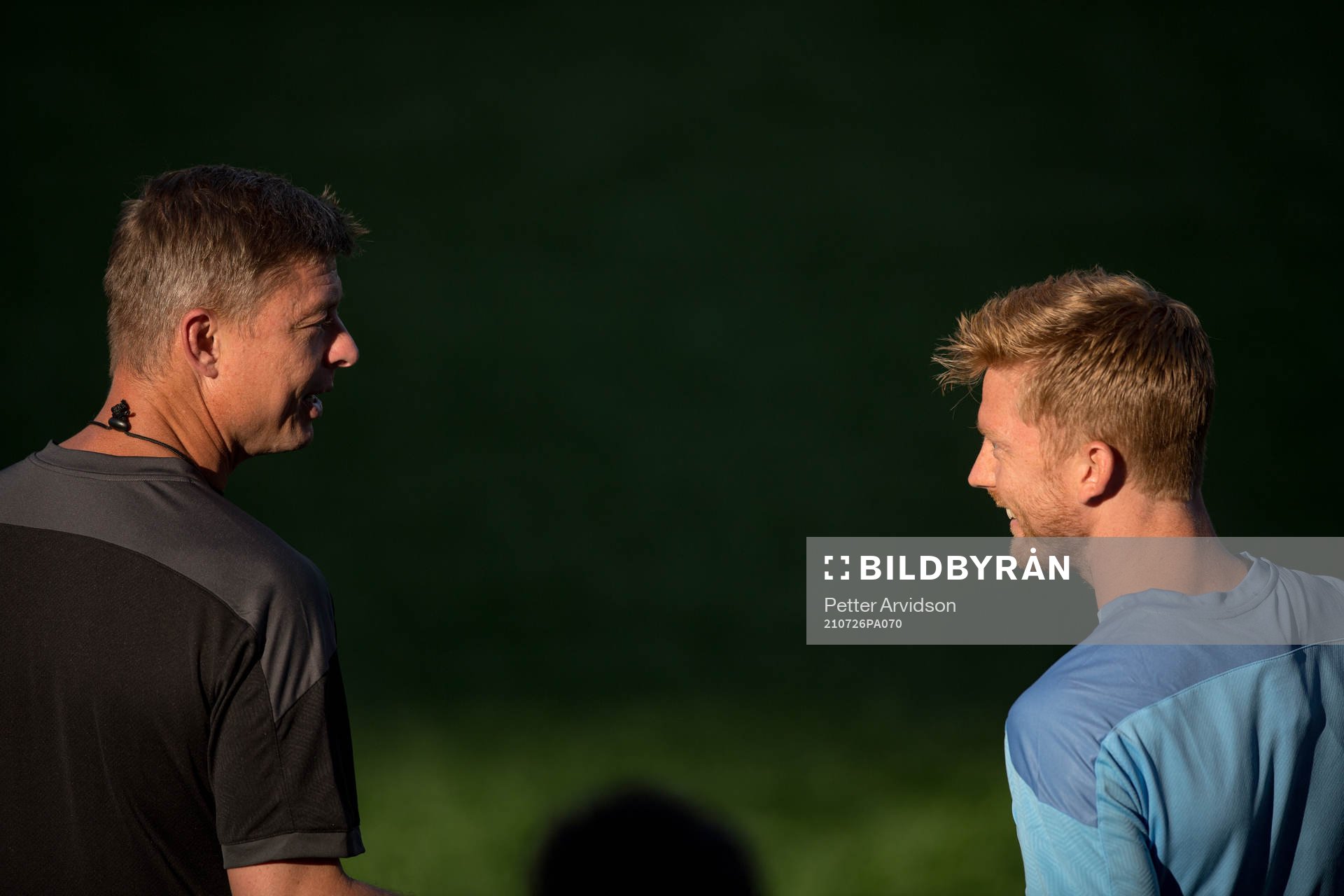 Jon Dahl Tomasson, head coach and Anders Christiansen