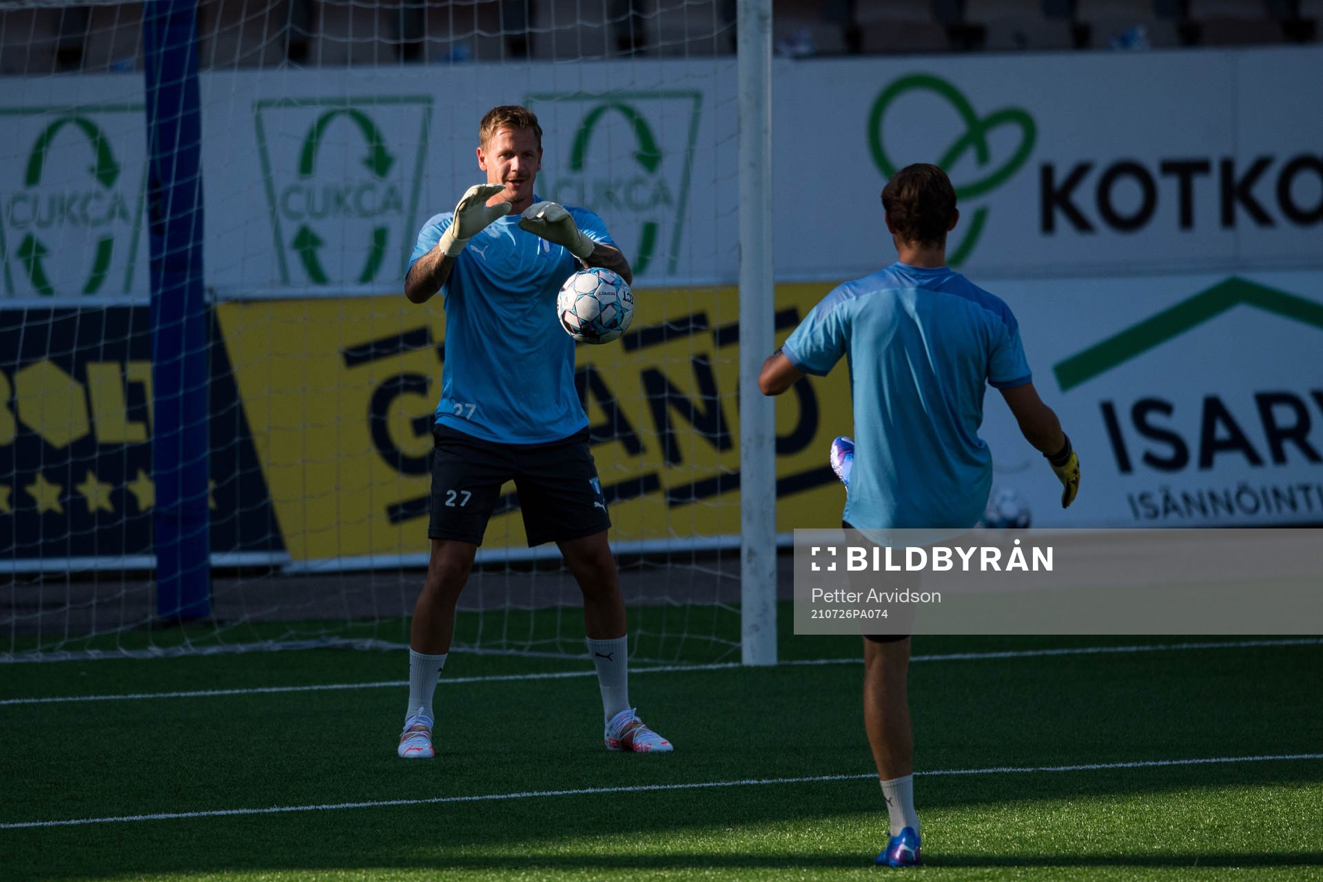 Goalkeeper Johan Dahlin