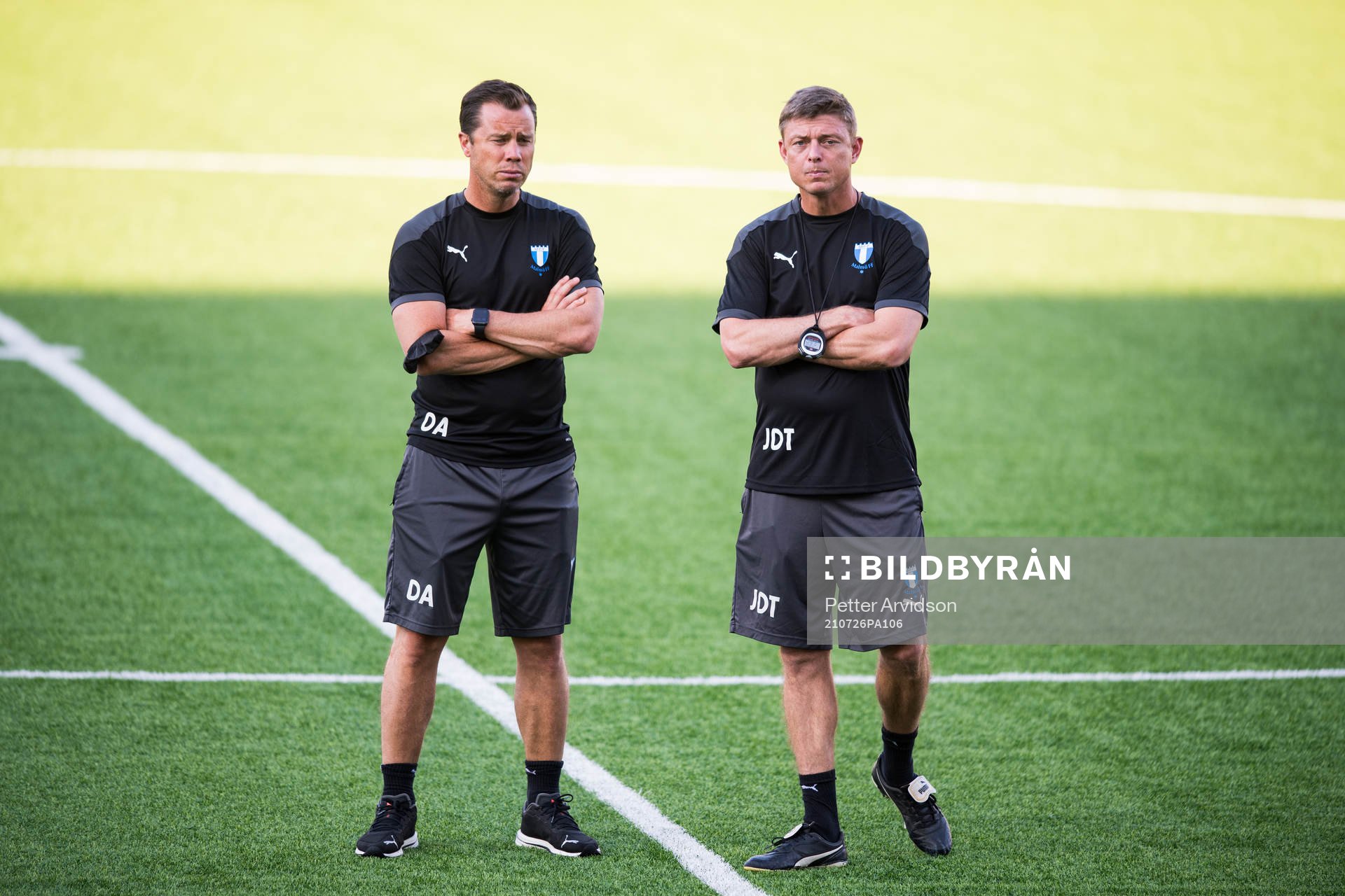 Daniel Andersson, head of sports of Malmö FF and Jon Dahl