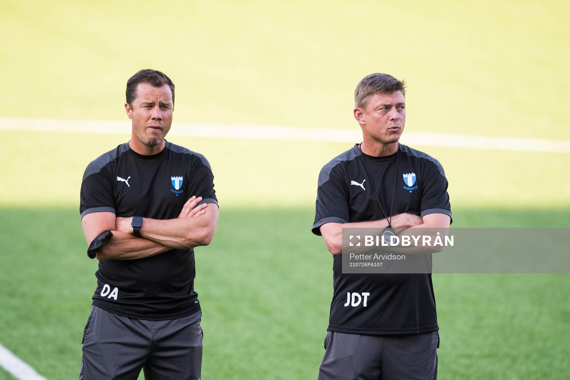 Daniel Andersson, head of sports of Malmö FF and Jon Dahl