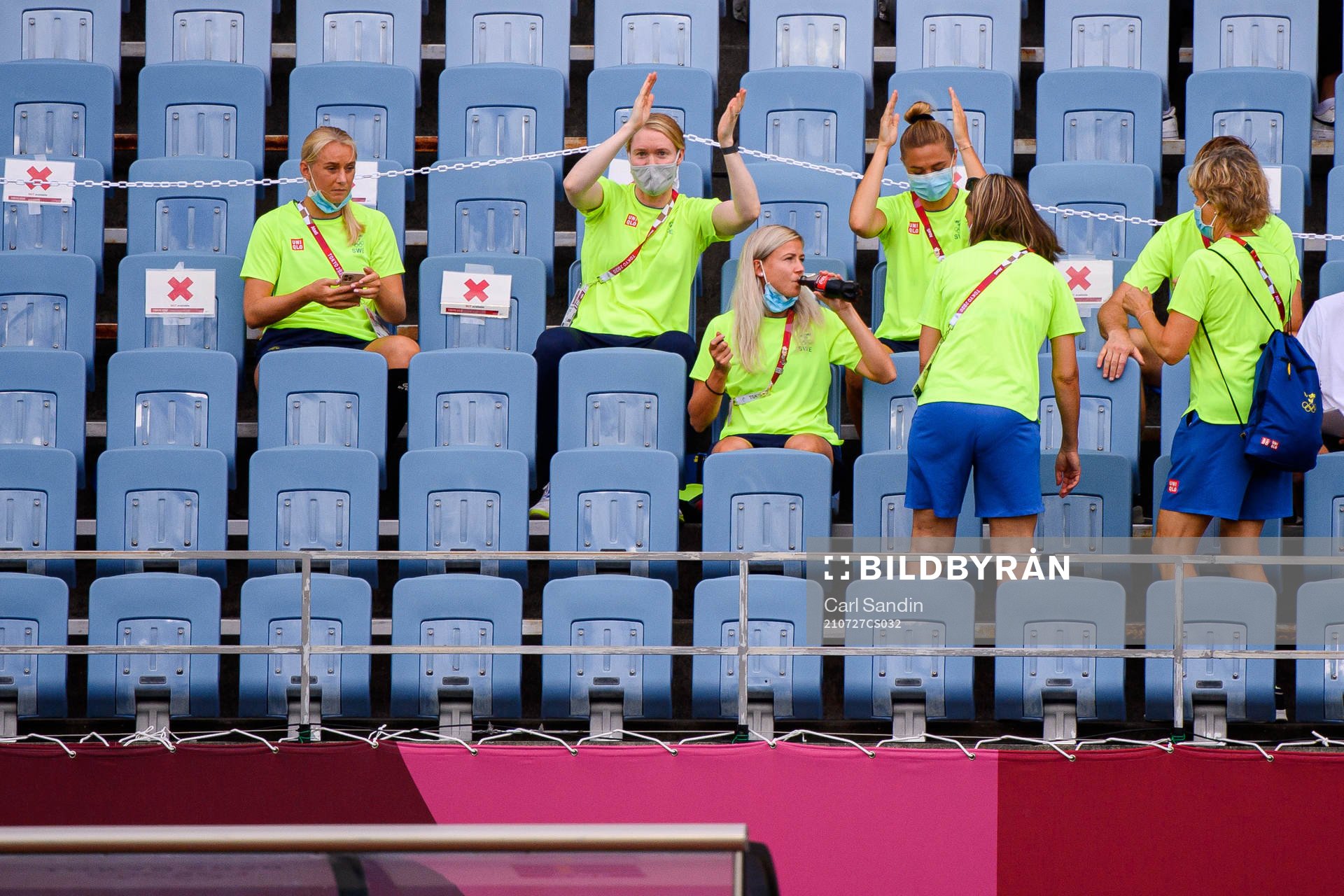Stina Blackstenius, Hedvig Lindahl , Hanna Glas and