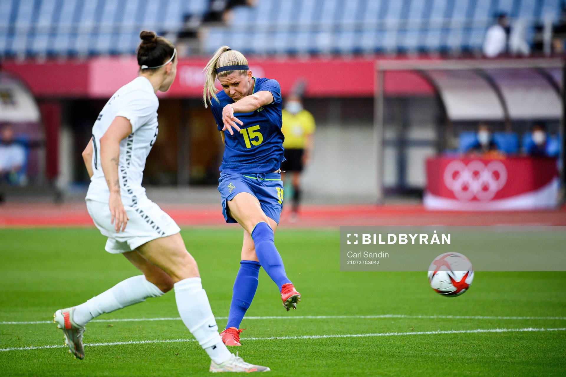 Olivia Schough of Sweden in the women’s football match