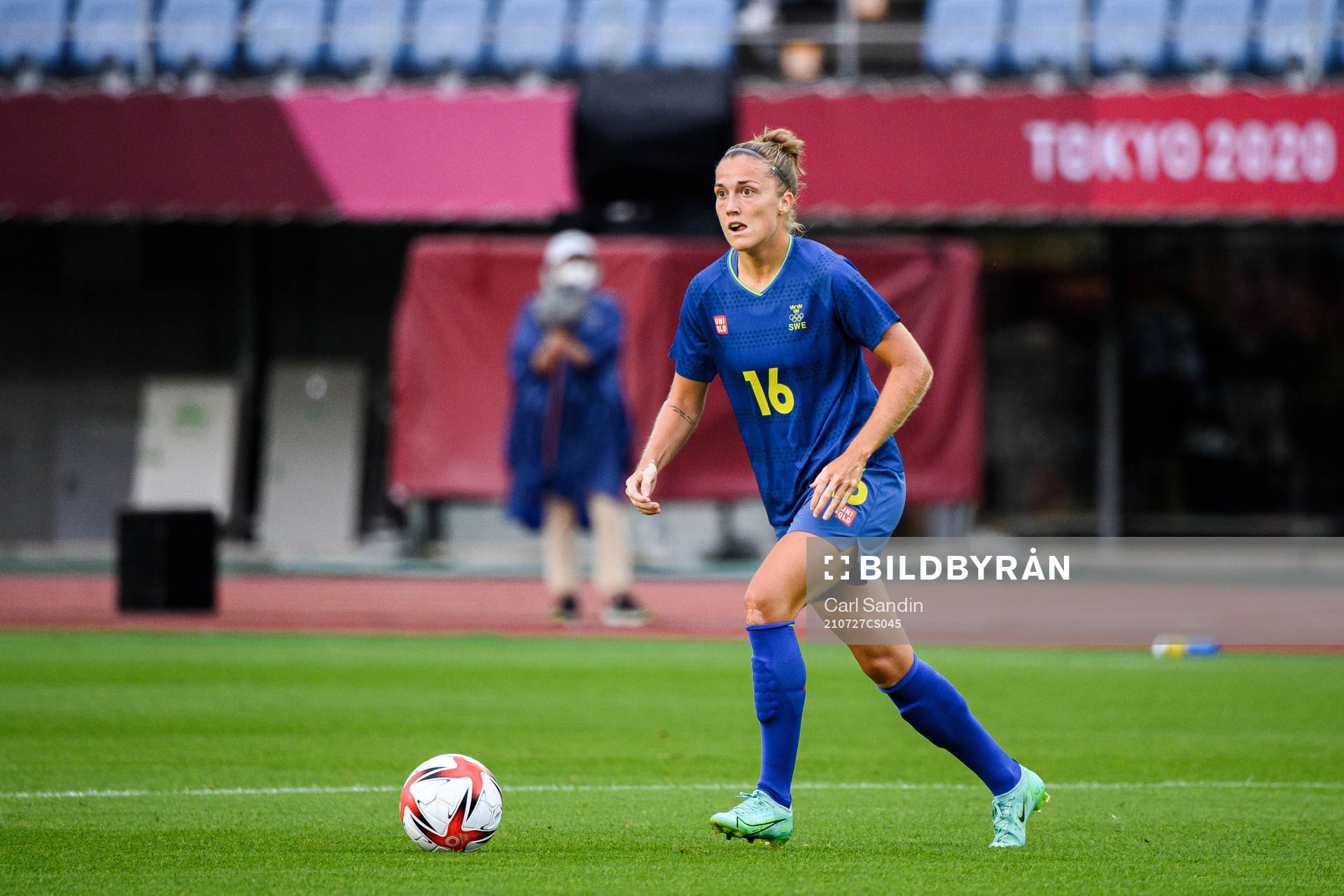 Filippa Angeldahl of Sweden in the women’s football match