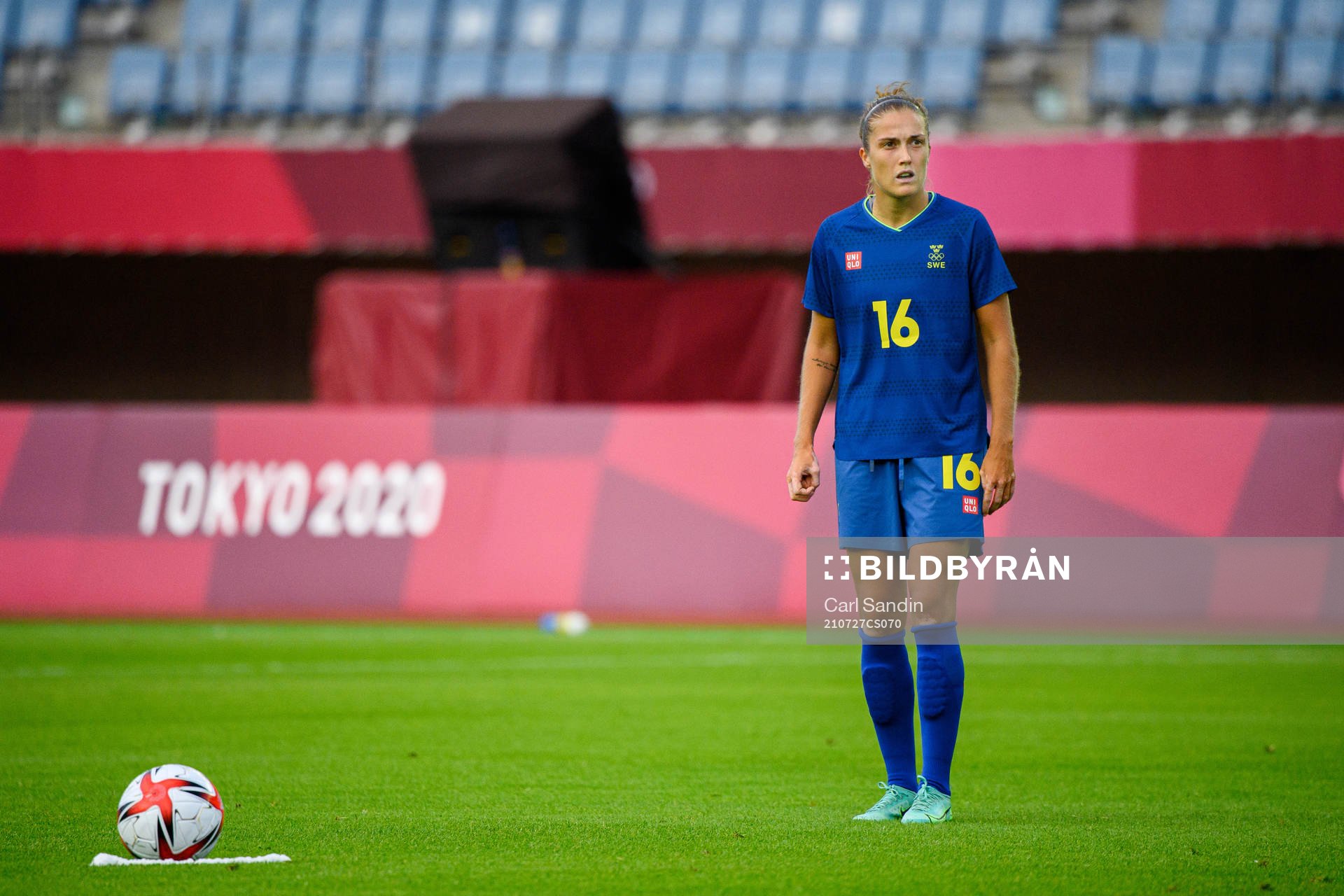 Filippa Angeldahl of Sweden in the women’s football match