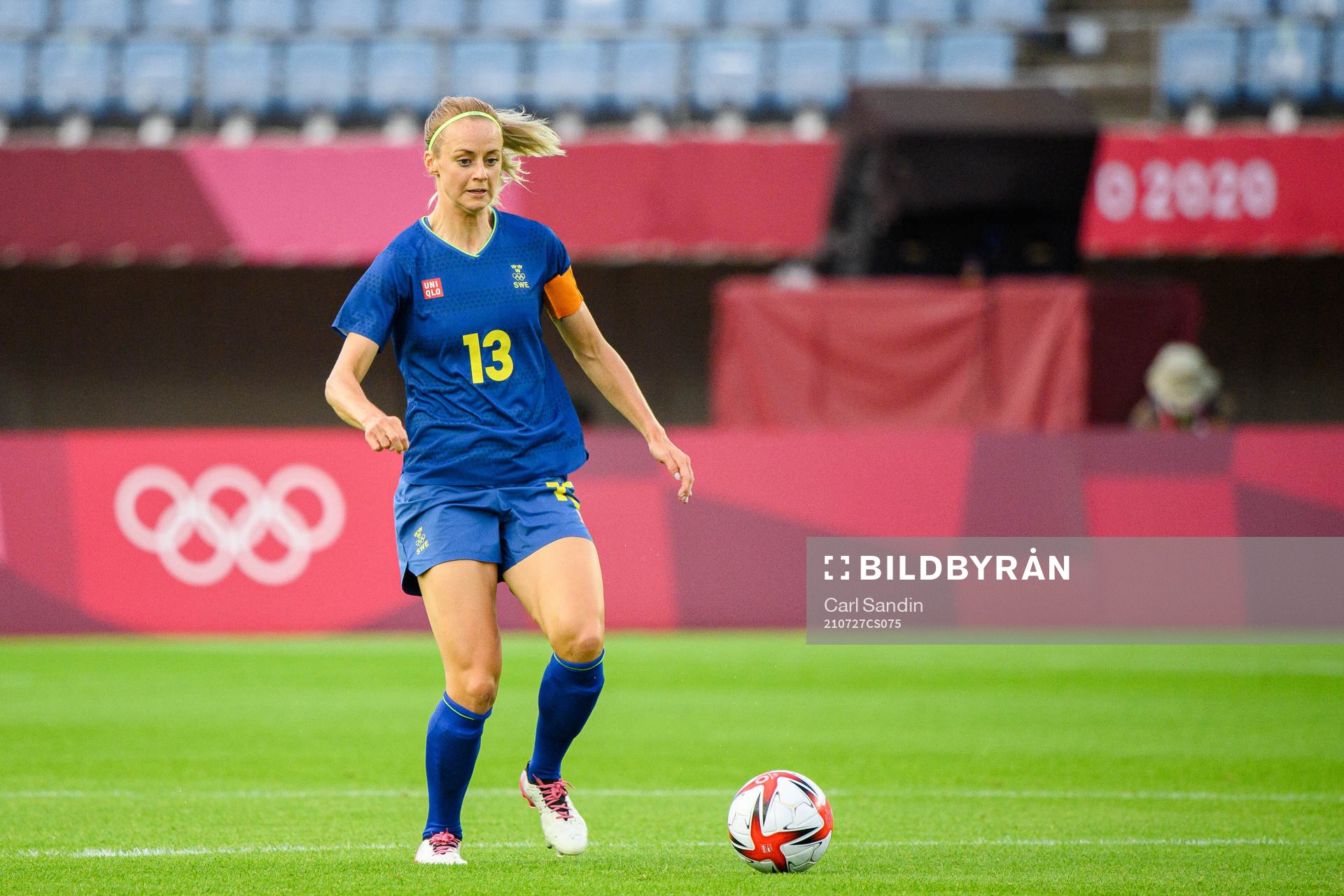 Amanda Ilestedt of Sweden in the women’s football match