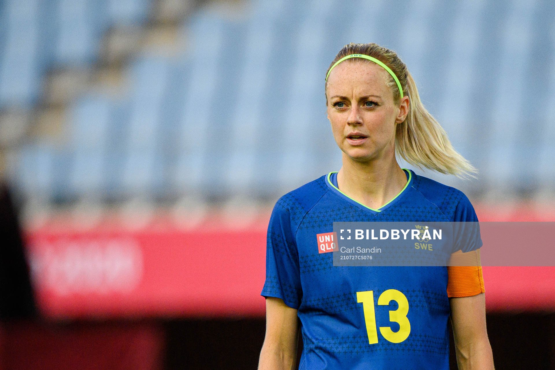 Amanda Ilestedt of Sweden in the women’s football match