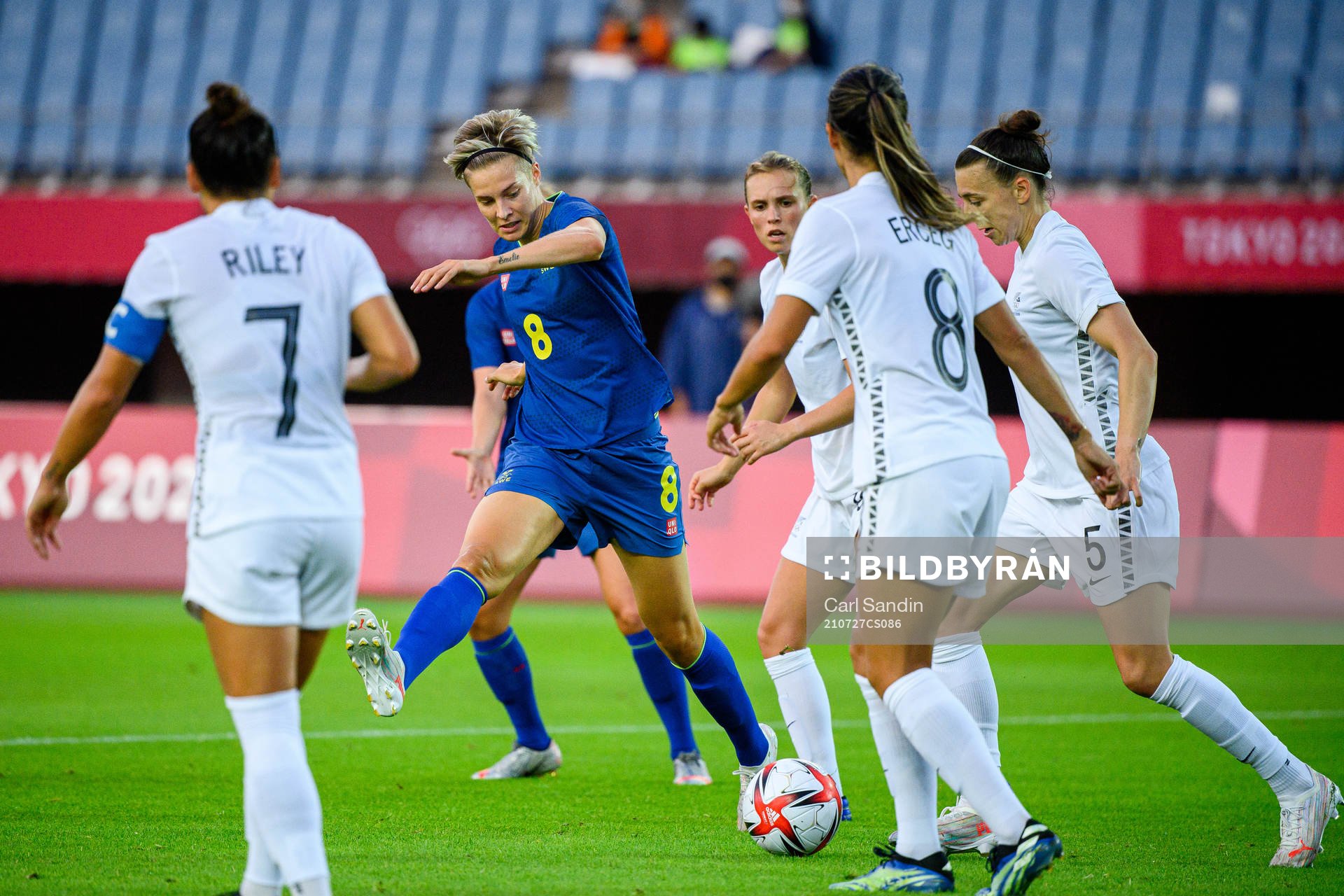 Lina Hurtig of Sweden  in the women’s football match