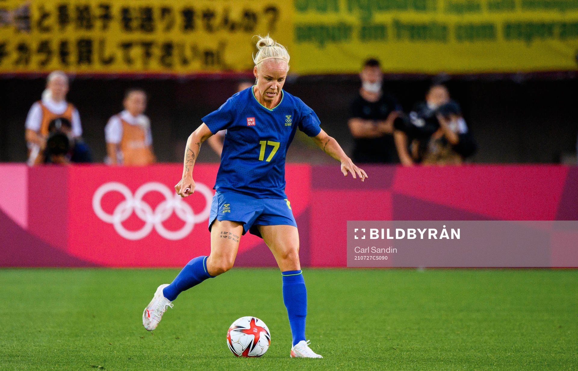 Caroline Seger of Sweden in the women’s football match