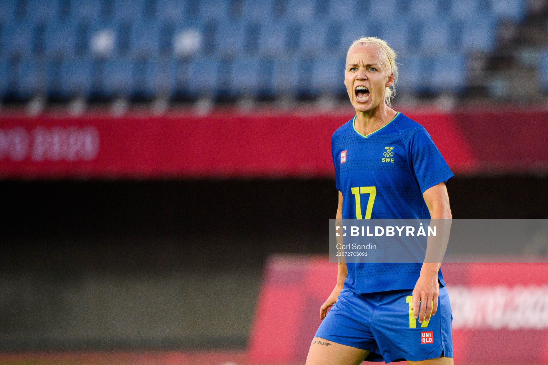 Caroline Seger of Sweden in the women’s football match