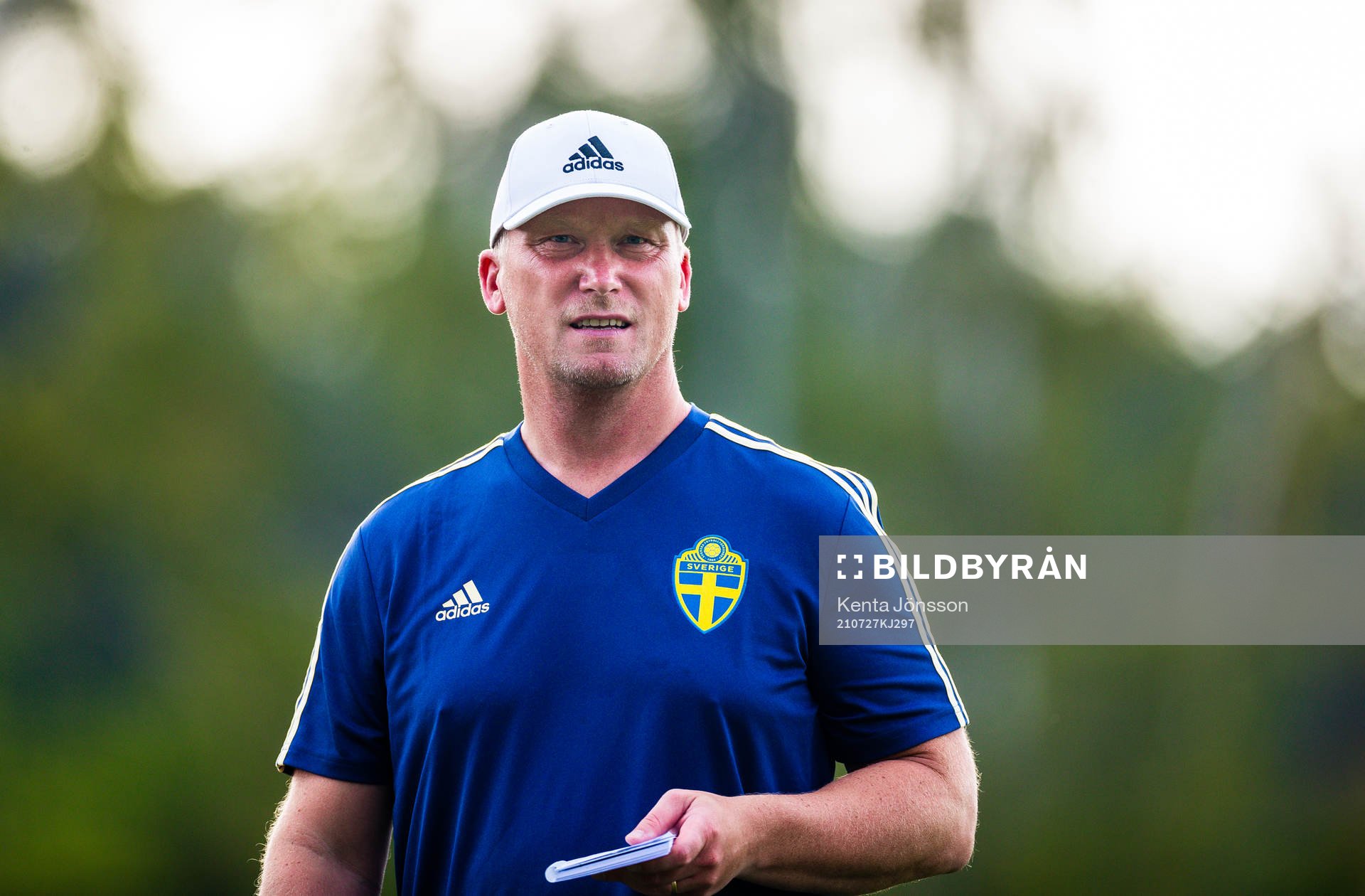 Ledare Bengt Ottosson under SvFF:s riksläger för pojkar på Bosön den 27 juli 2021 i Stockholm. 