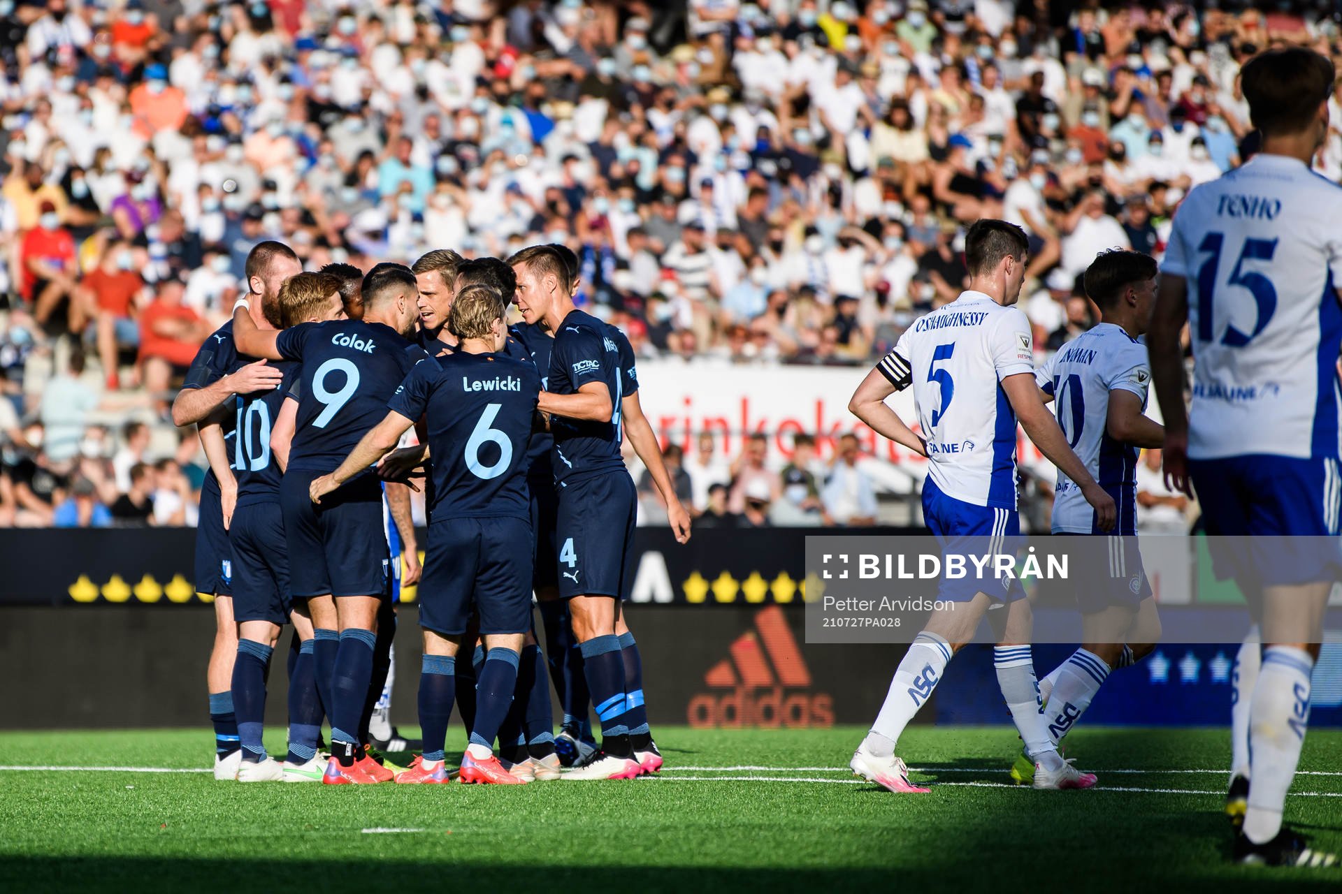 Players of Malmö FF celebrate