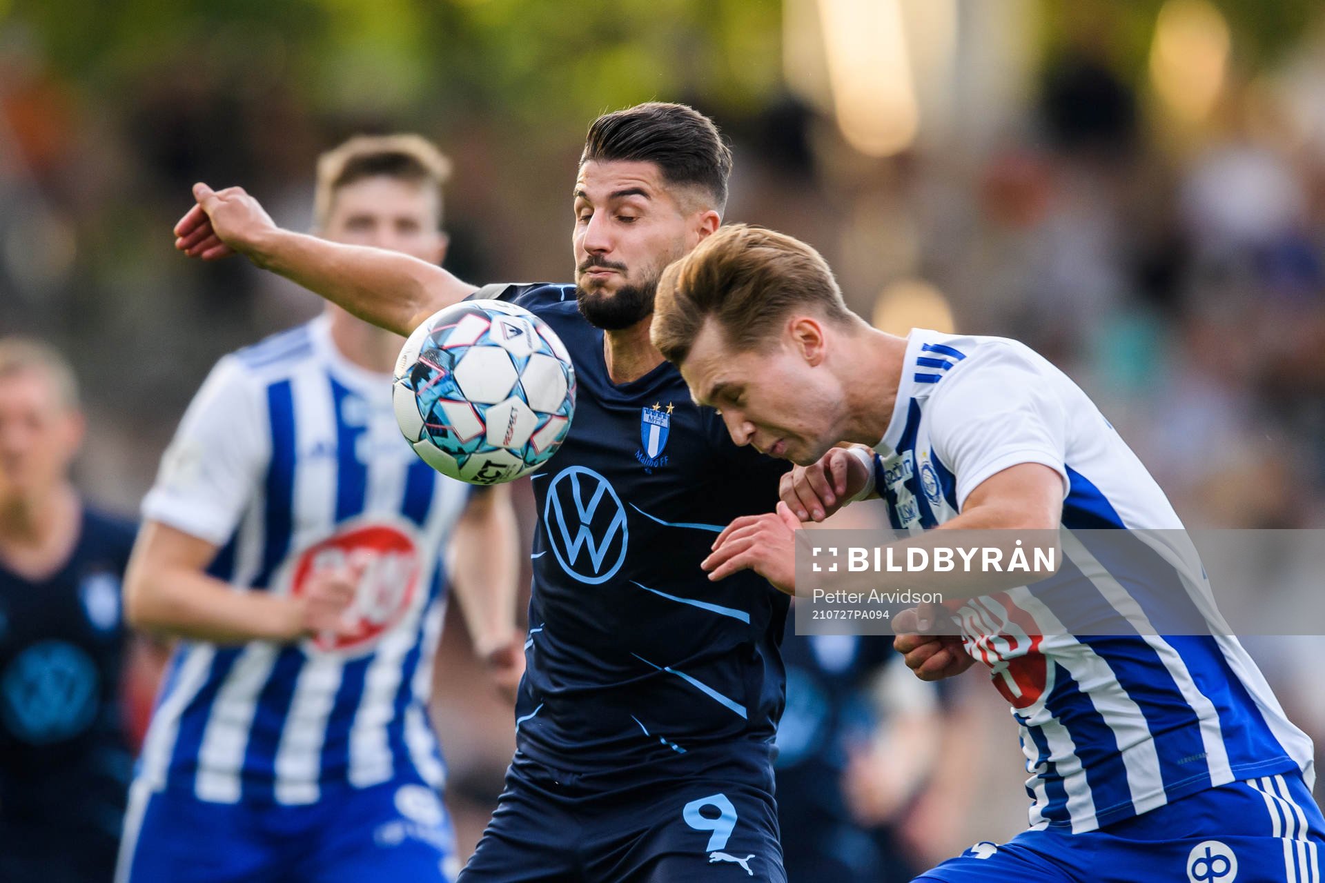 Antonio Colak of Malmö FF and Miro Tenho of Helsinki
