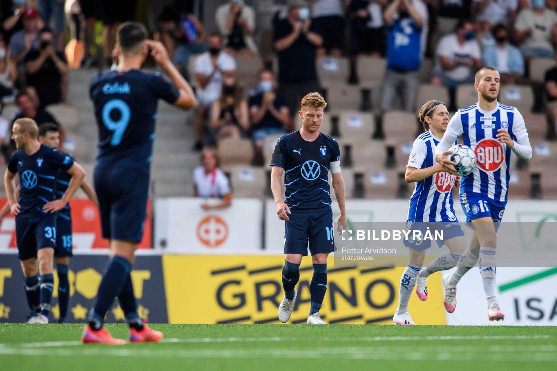 Anders Christiansen of Malmö FF looks dejected