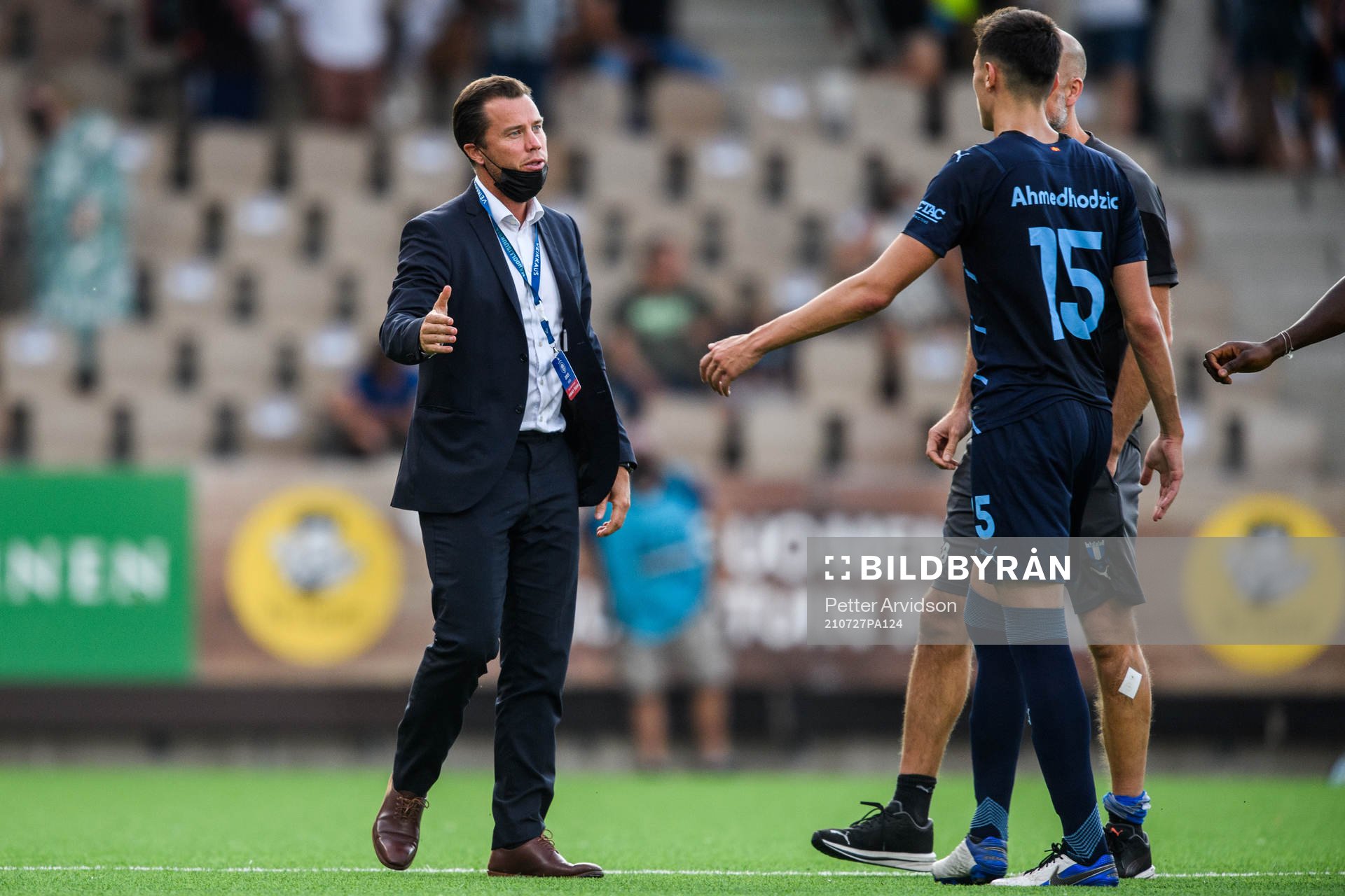 Daniel Andersson, head of sports of Malmö FF with Anel