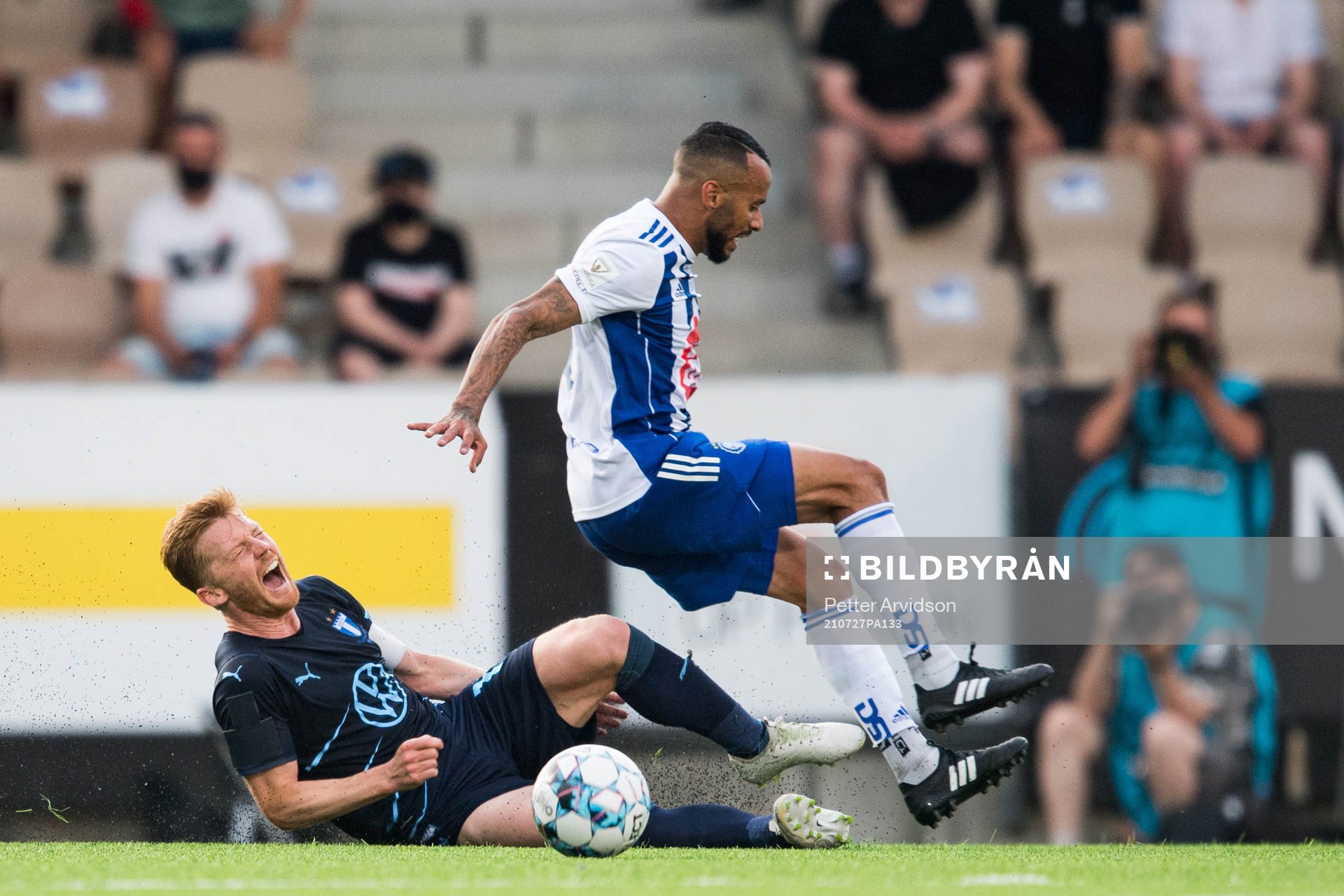 Anders Christiansen of Malmö FF and Jair Tavares Silva of
