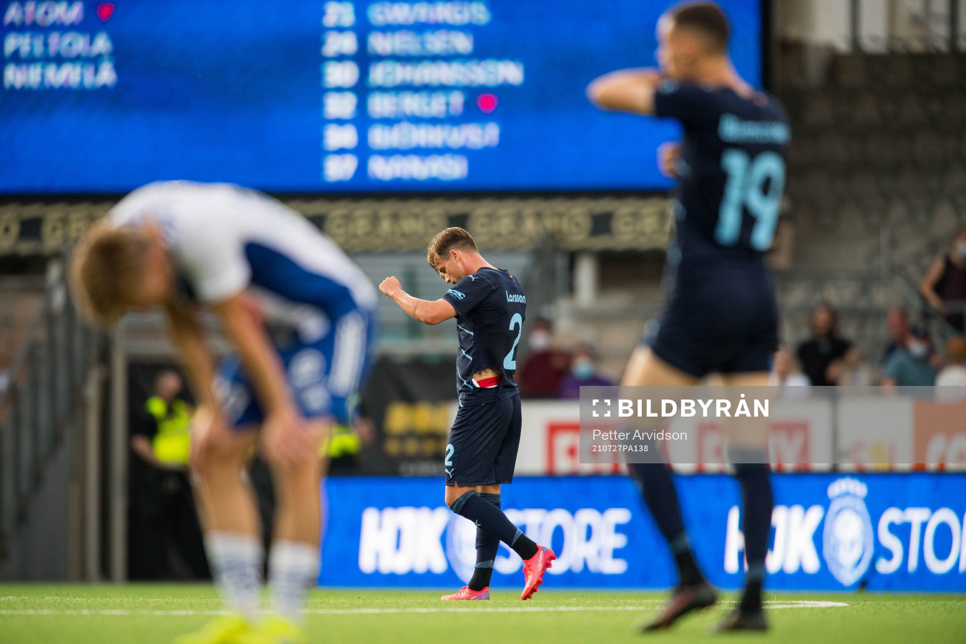 Eric Larsson of Malmö FF celebrates