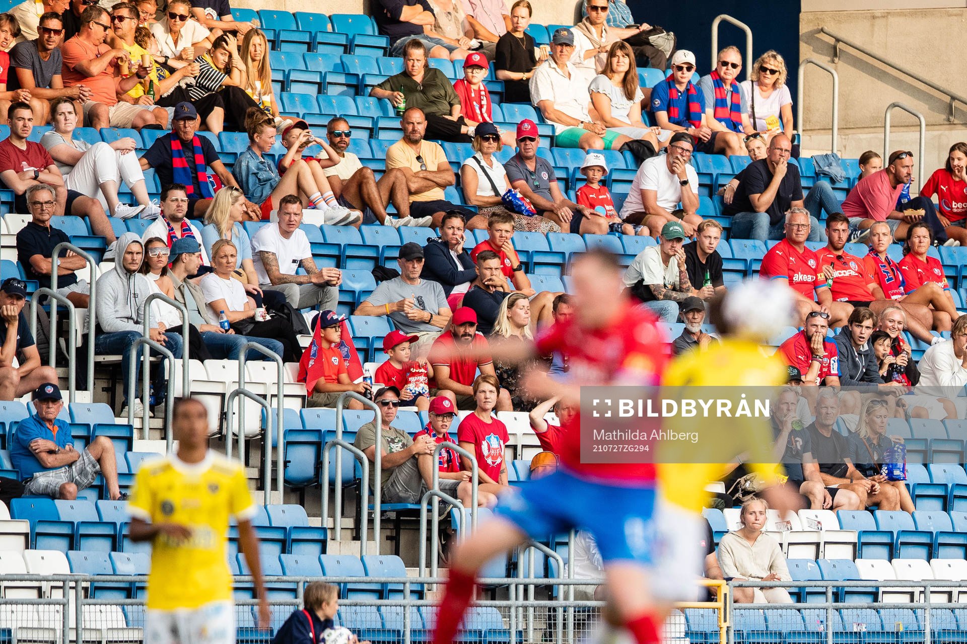 under fotbollsmatchen i Superettan mellan Helsingborg och