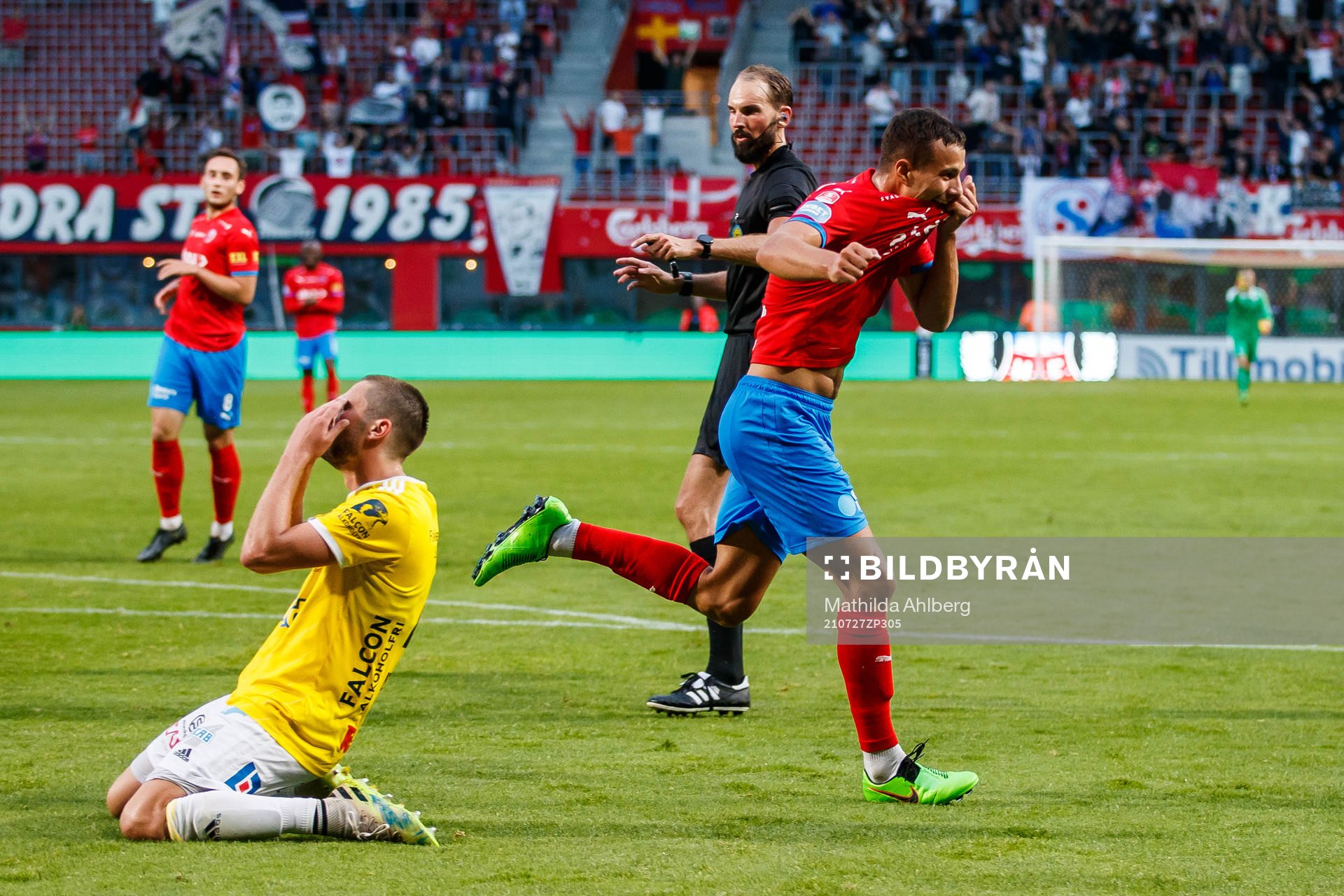 Helsingborgs Assad Al Hamlawi jublar