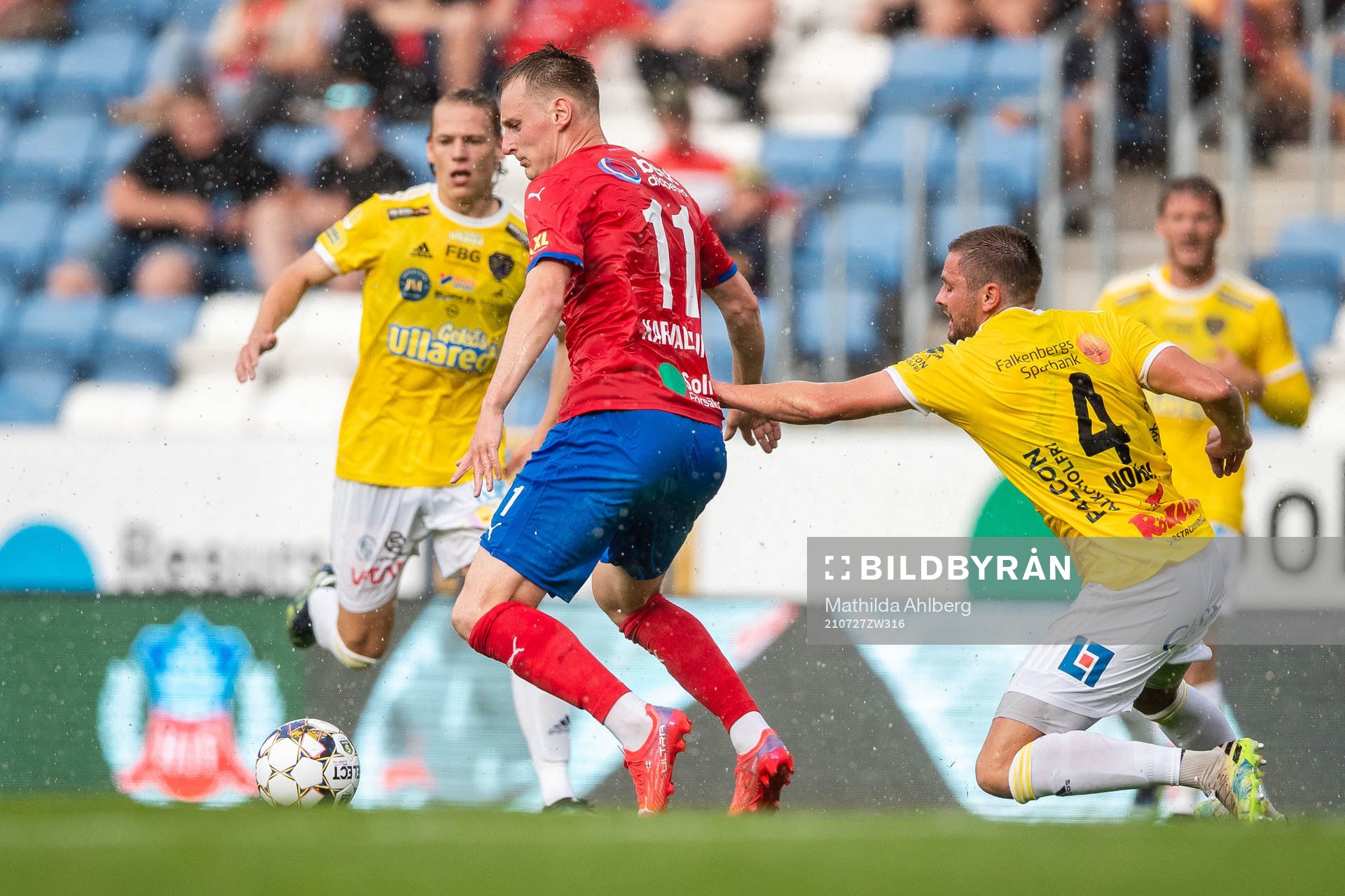 Helsingborgs Rasmus Karjalainen och Falkenbergs Axel Norén