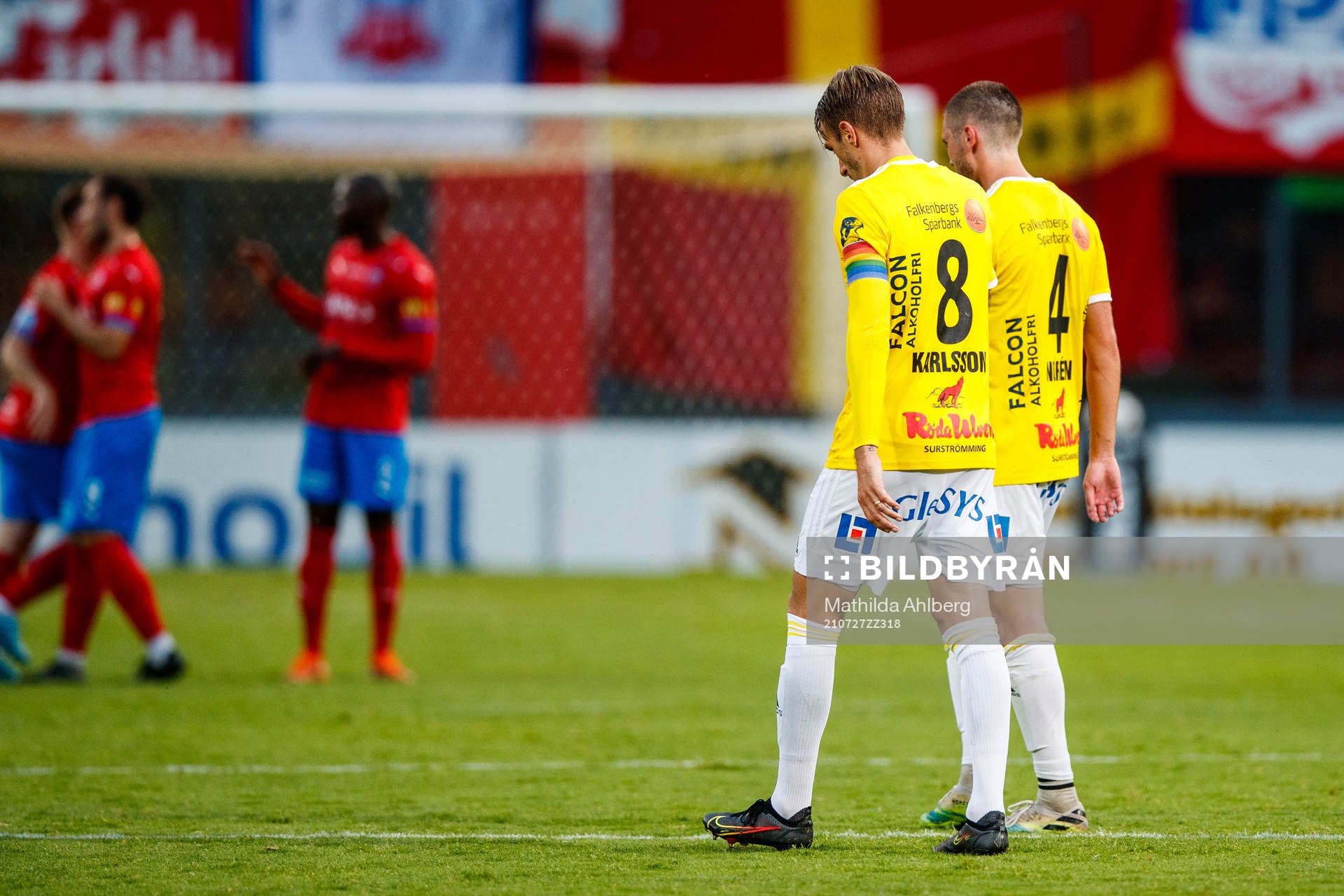 Falkenbergs Tobias Karlsson och Axel Norén deppar