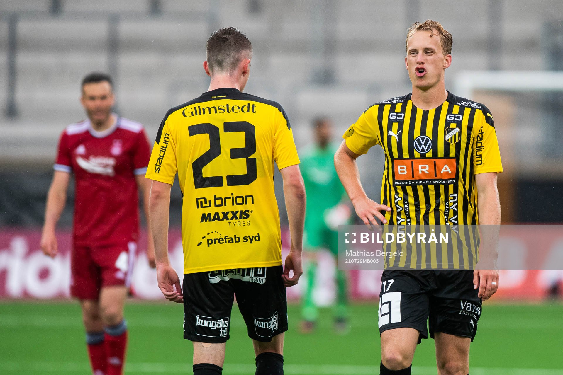 Gustav Berggren of Häcken reacts