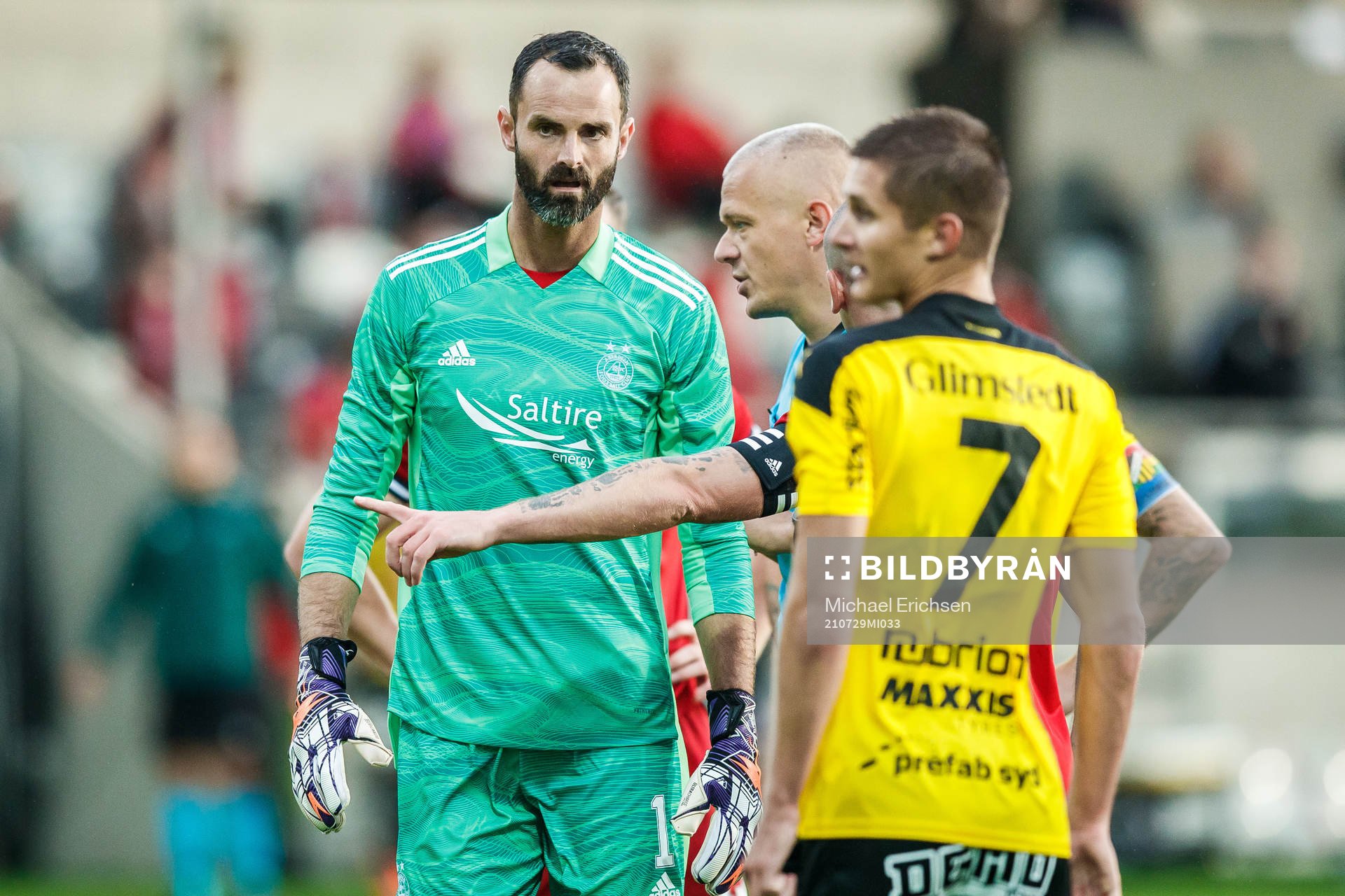 goalkeeper Joe Lewis of Aberdeen looks dejected