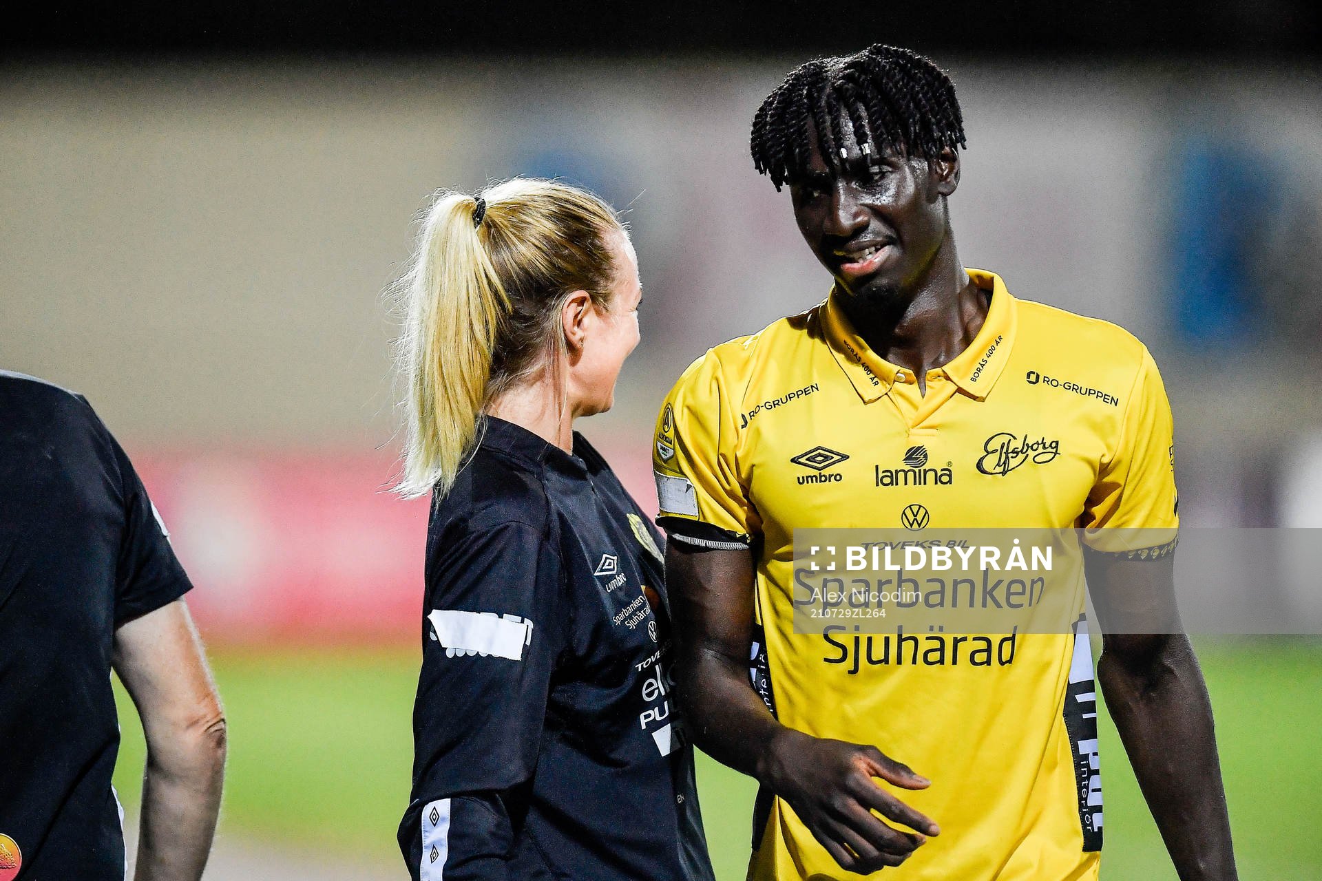 Marokhy Ndione of Elfsborg during the UEFA Conference League qualifying match between Milsami Orhei and Elfsborg on July 29, 2021 in Orhei.