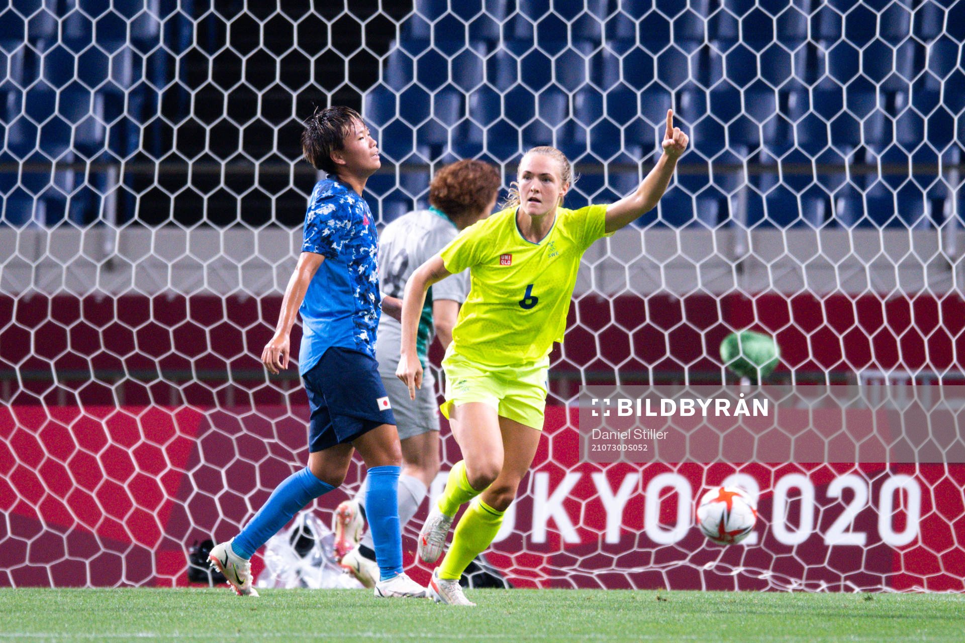 Magdalena Eriksson of Sweden celebrates