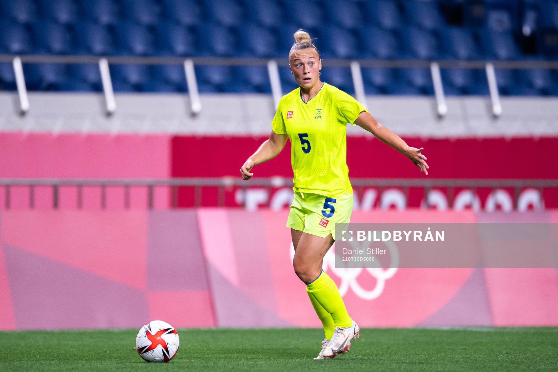 Hanna Bennison of Sweden in the women's football match