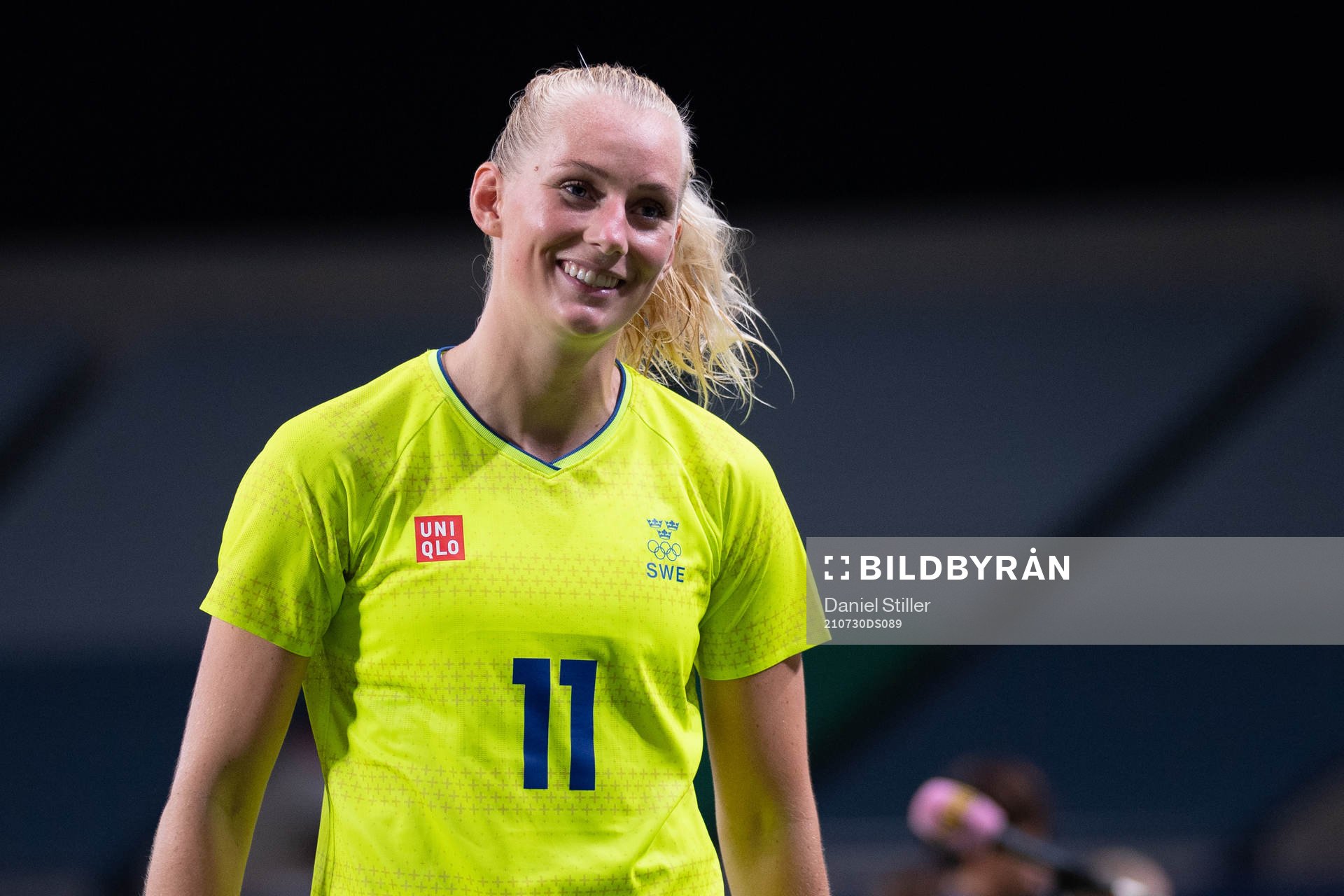 Stina Blackstenius of Sweden celebrates