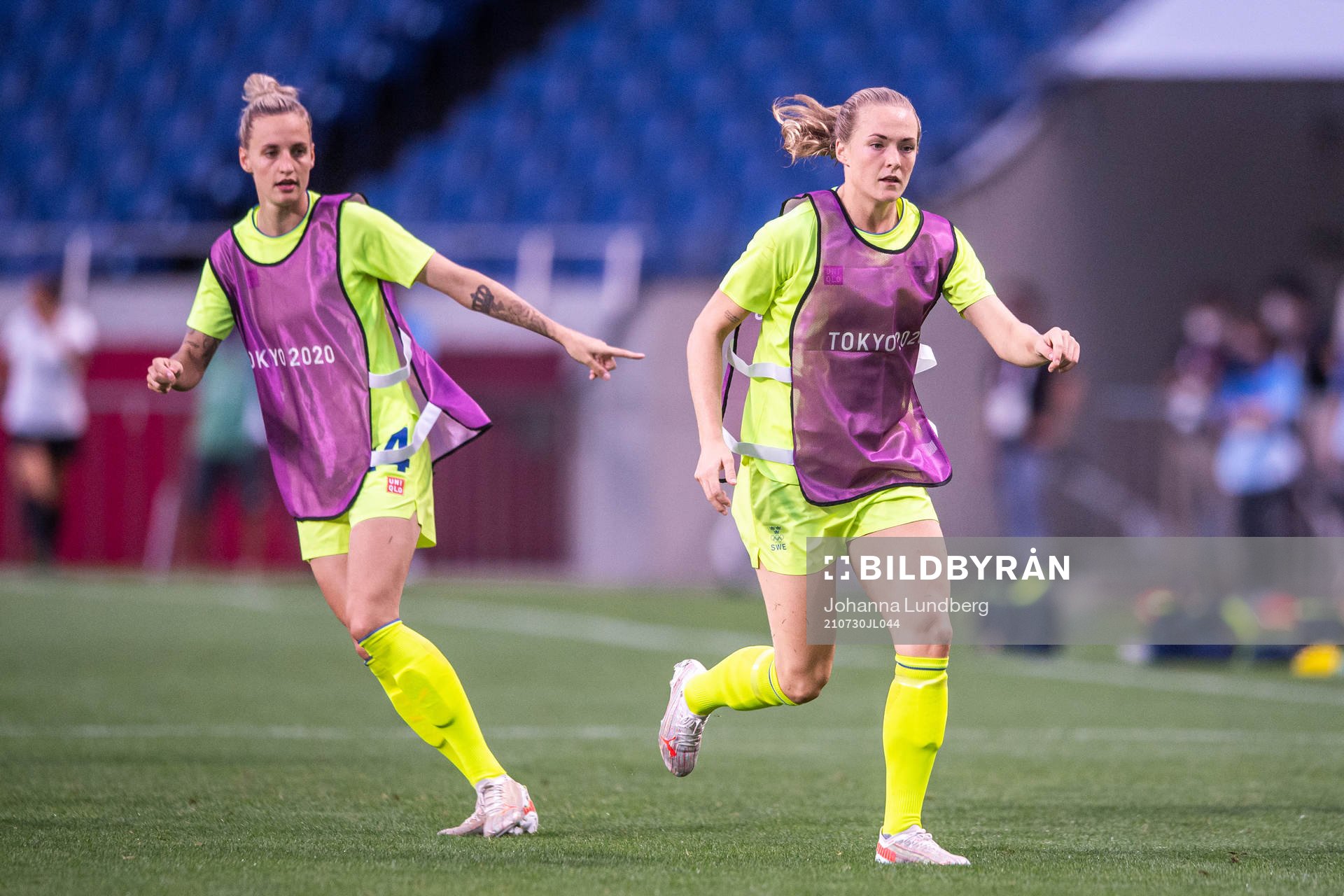 Nathalie Björn and Magdalena Eriksson of Sweden