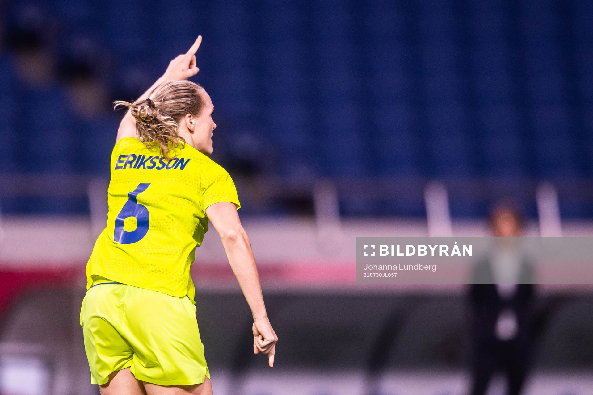 Magdalena Eriksson of Sweden celebrates