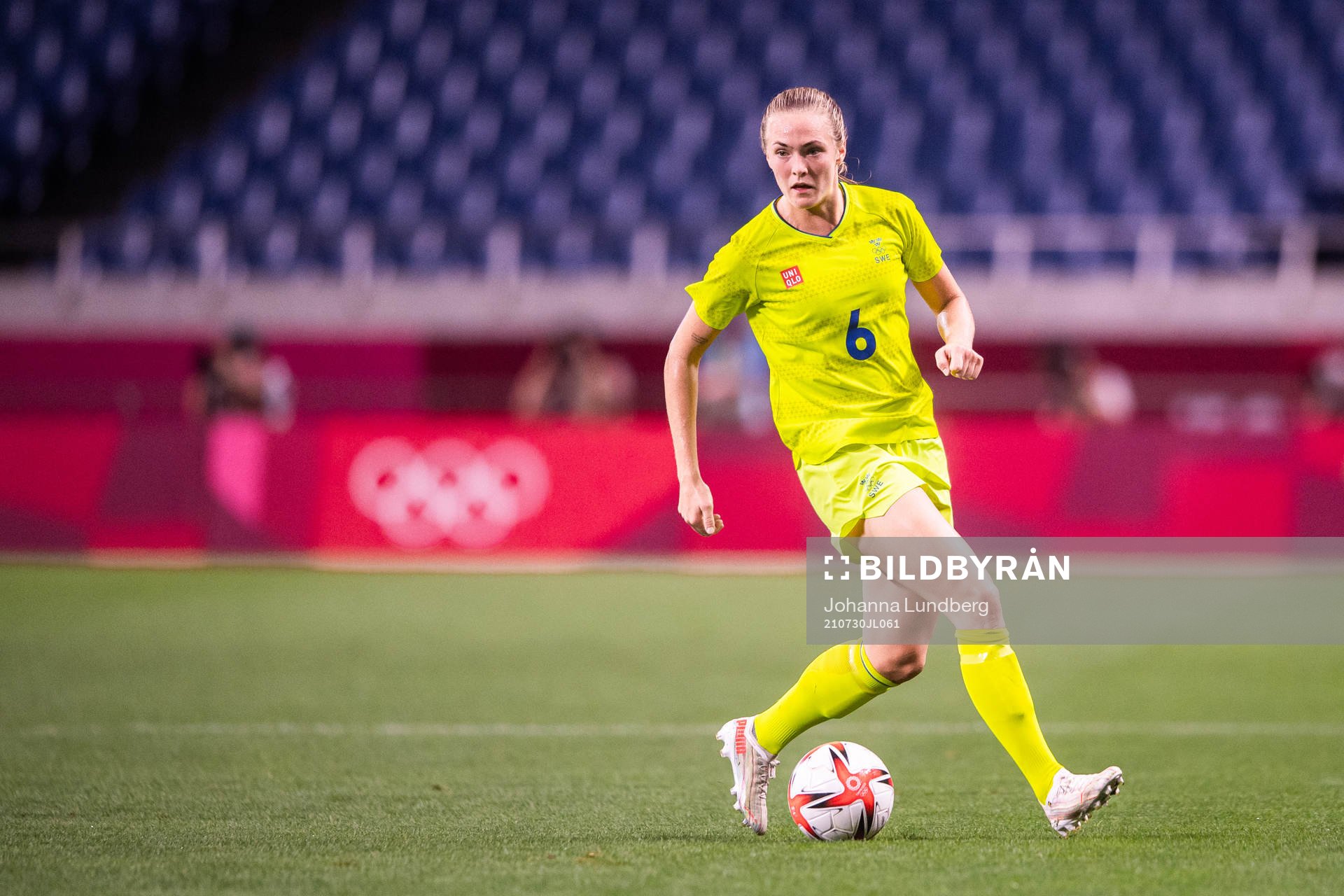 Magdalena Eriksson of Sweden in the women's football match