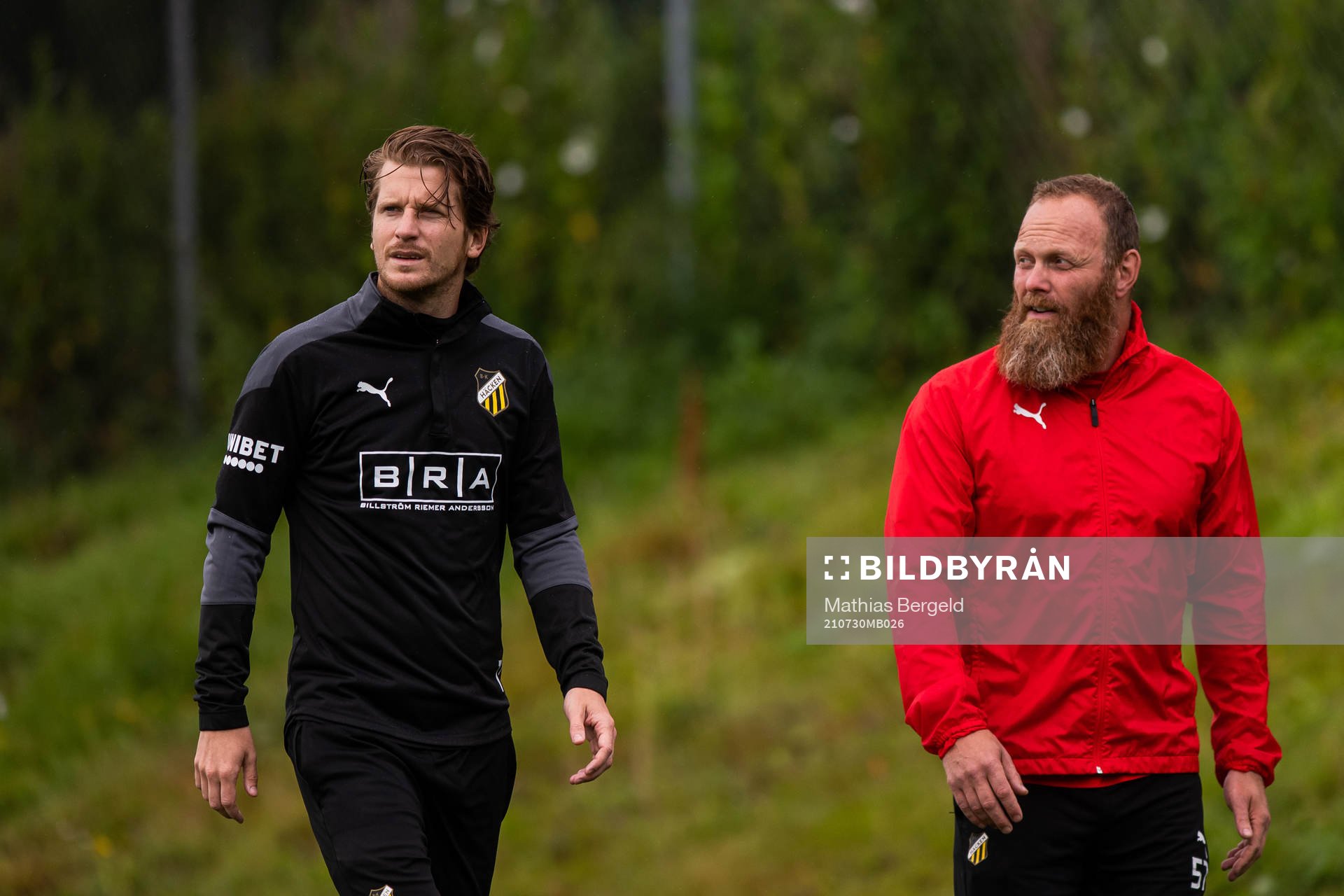 Erik Friberg och fystränare Nicklas Möller