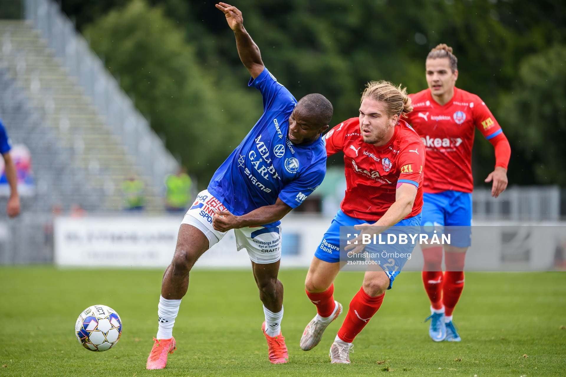 Trelleborgs Henry Offia och Helsingborgs Charlie Weberg