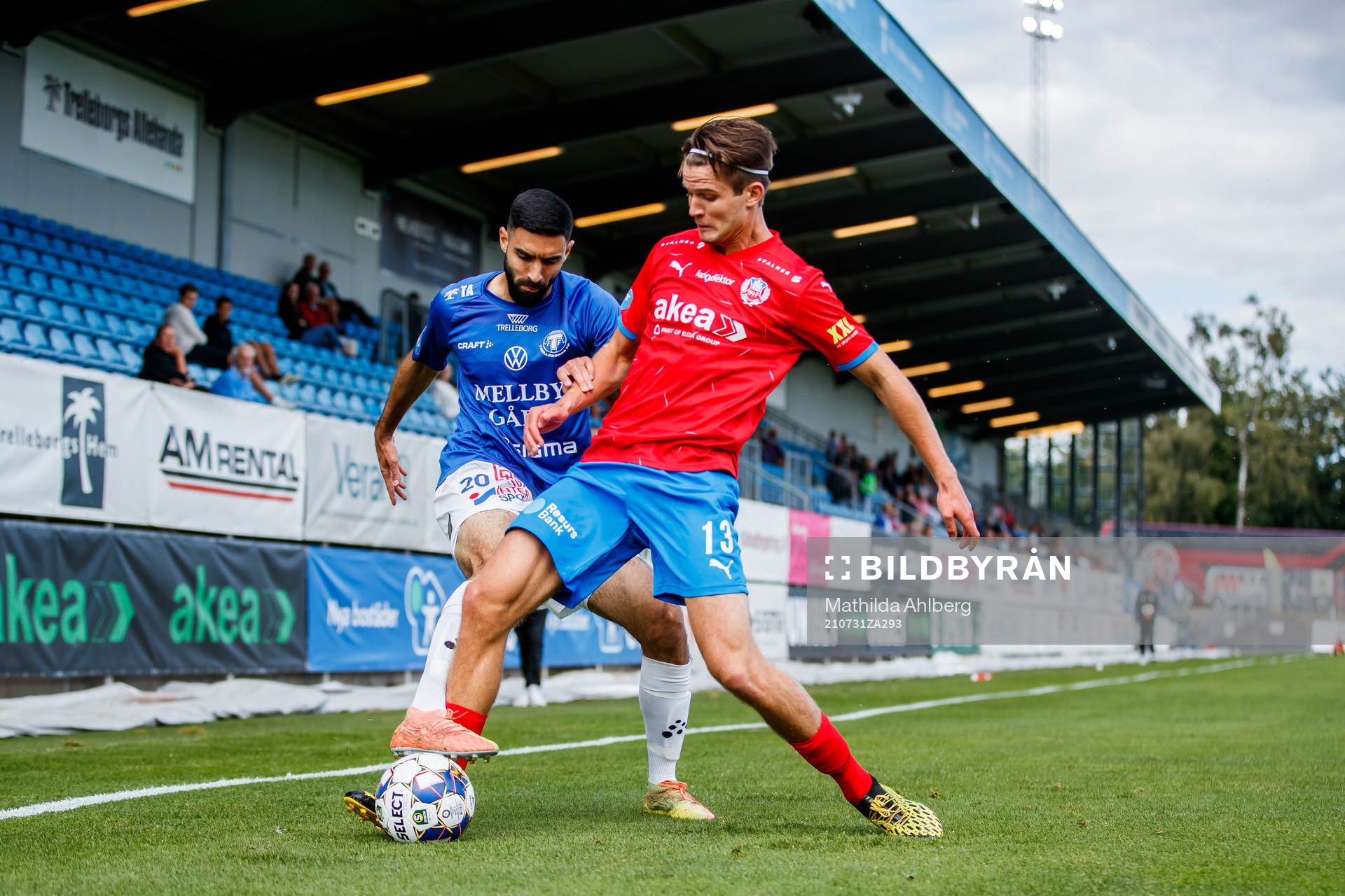 Trelleborgs Mouhammed Ali Dhaini och Helsingborgs Wilhelm