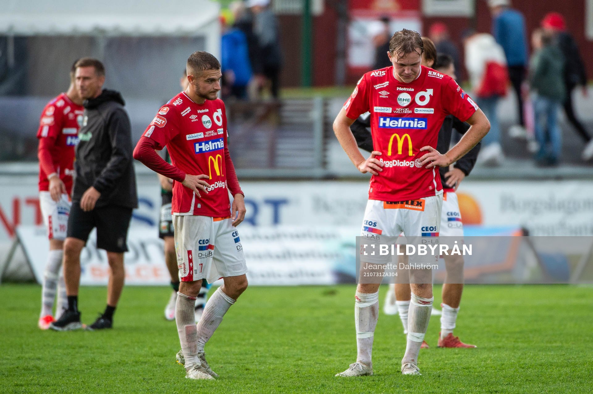 Degerfors Christos Gravius och Adam Carlén deppar