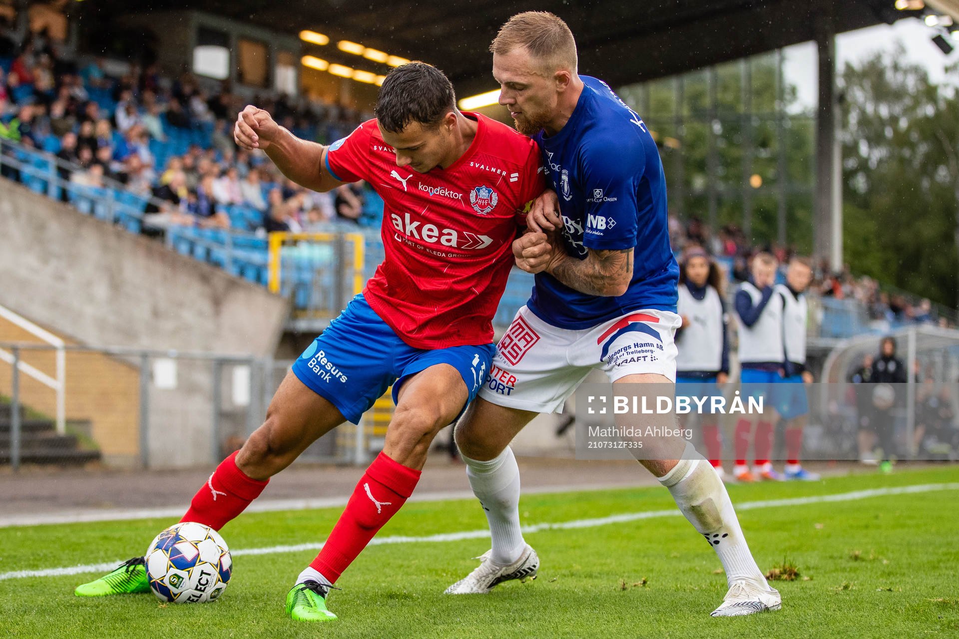 Helsingborgs Assad Al Hamlawi och Trelleborgs Jesper Modig