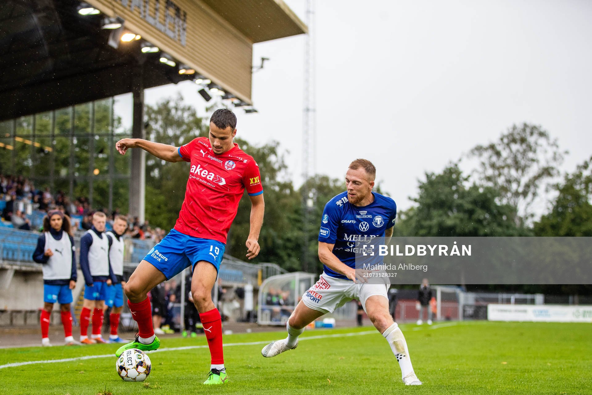 Helsingborgs Assad Al Hamlawi och Trelleborgs Jesper Modig