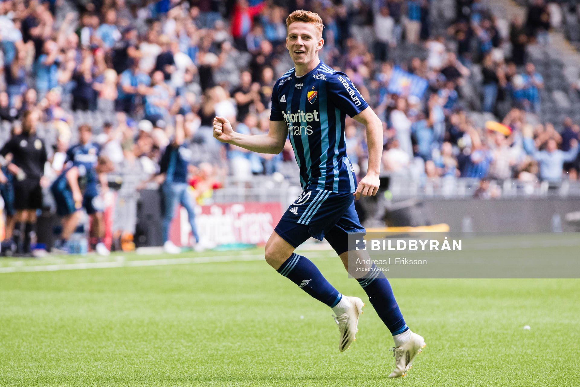 Djurgårdens Jacob Une Larsson jublar