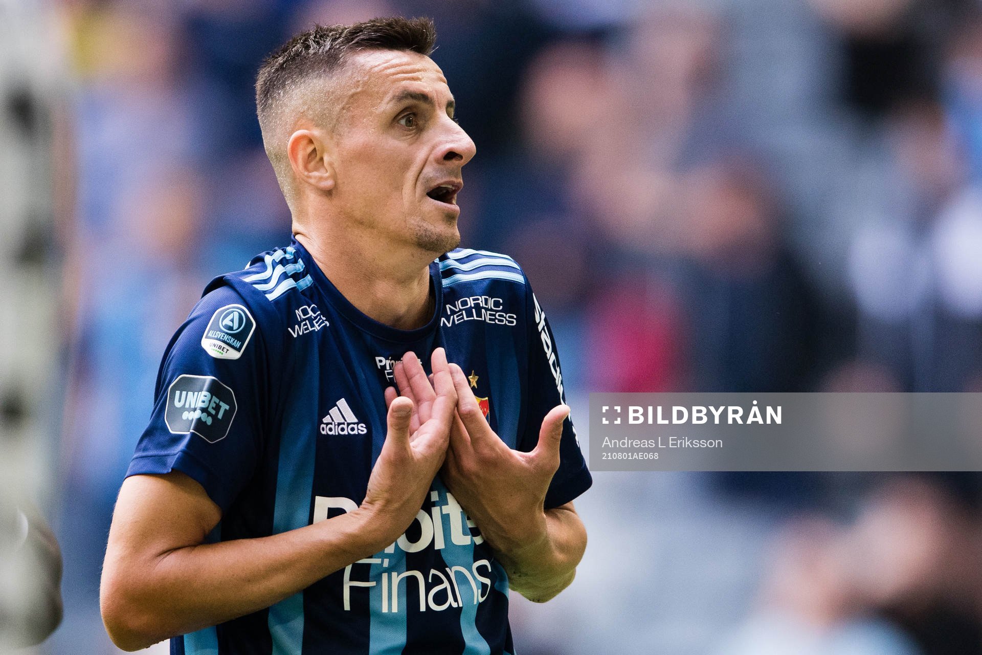 Djurgårdens Haris Radetinac reagerar