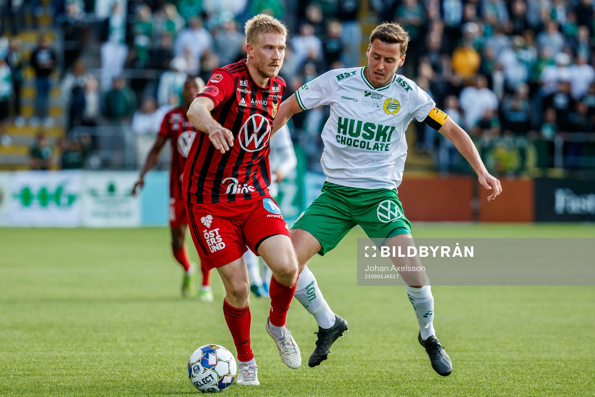 Östersunds Simon Kroon och Hammarbys Jeppe Andersen