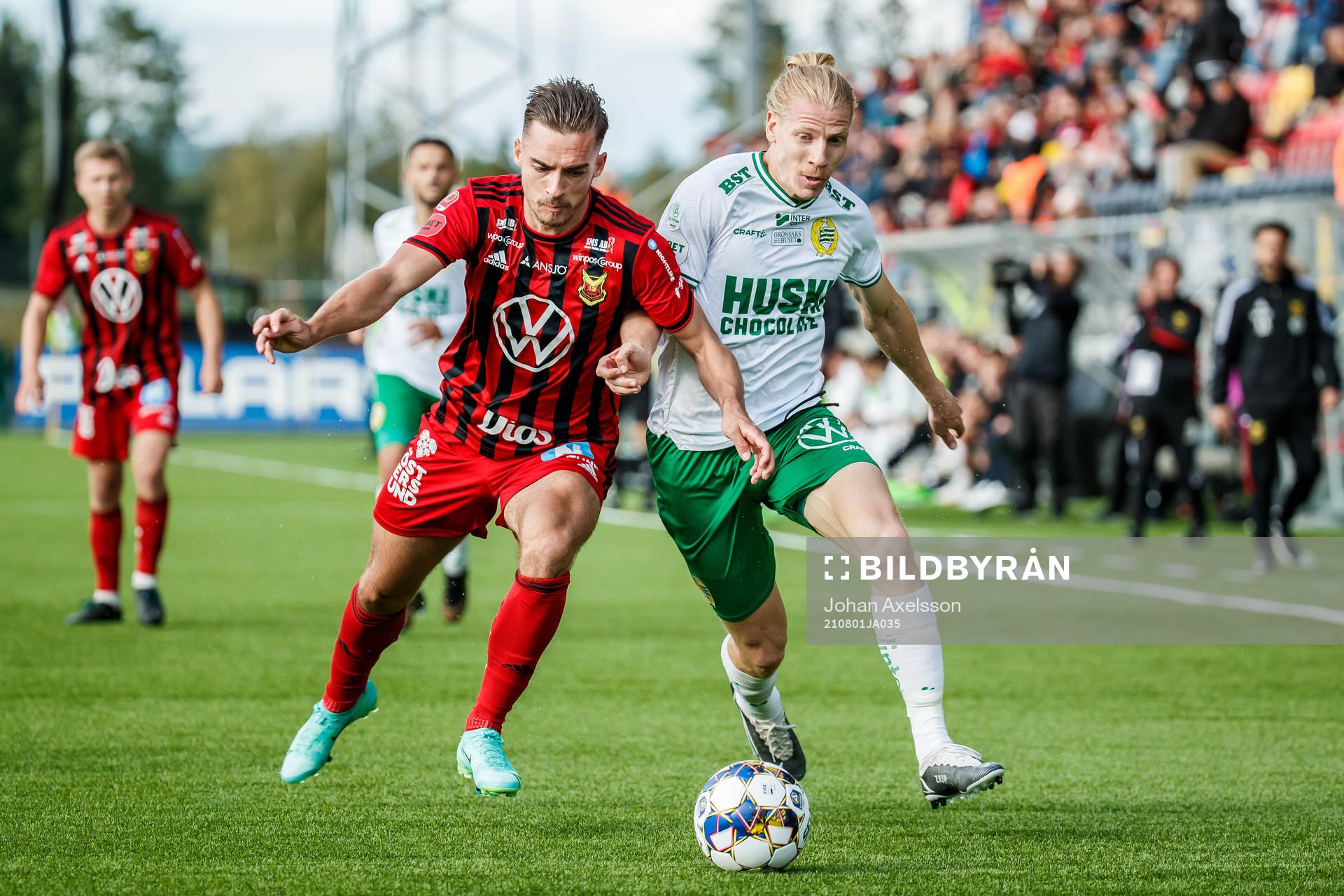 Östersunds Felix Hörberg och Hammarbys Gustav Ludwigson