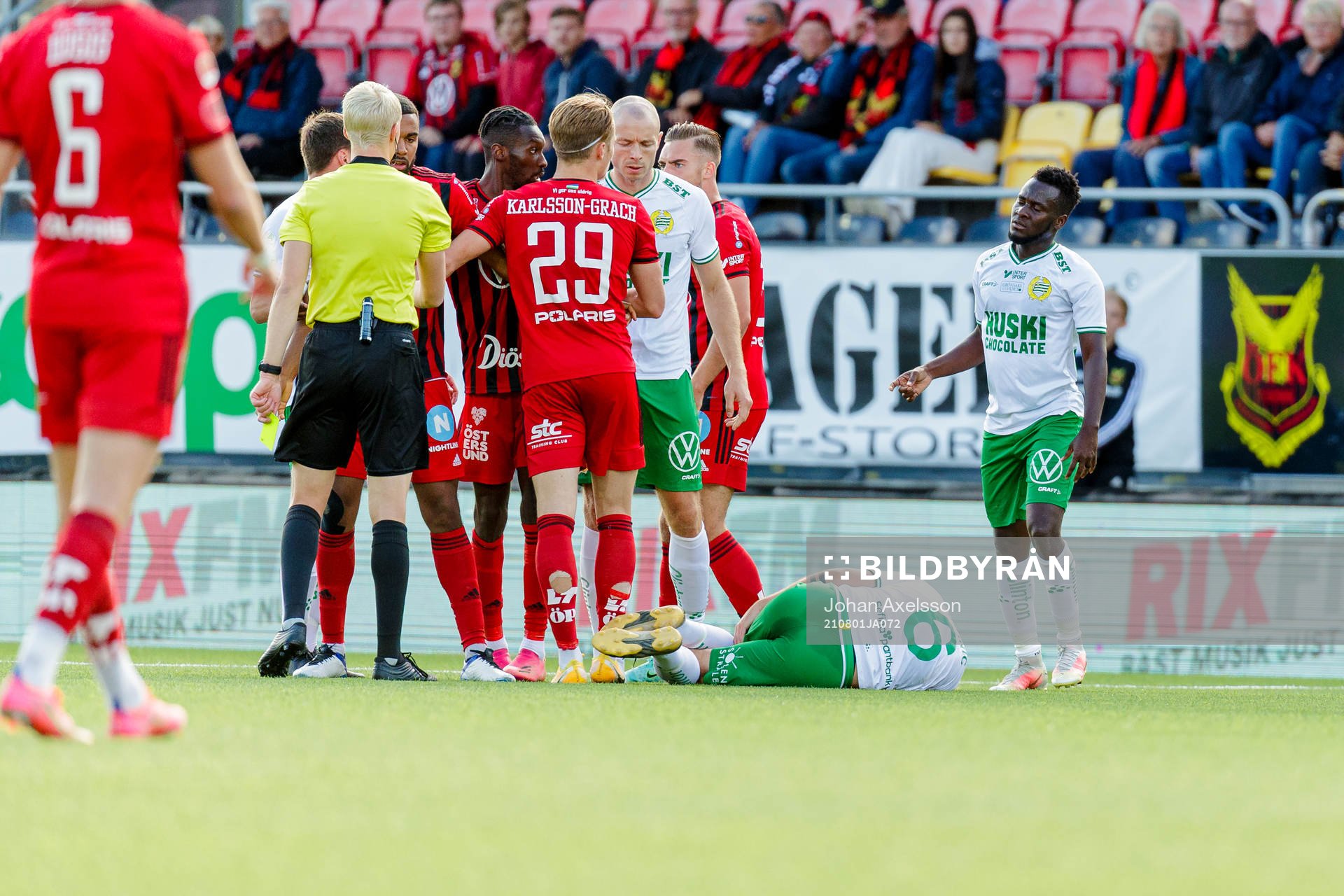 Hammarbys Darijan Bojanic har ont