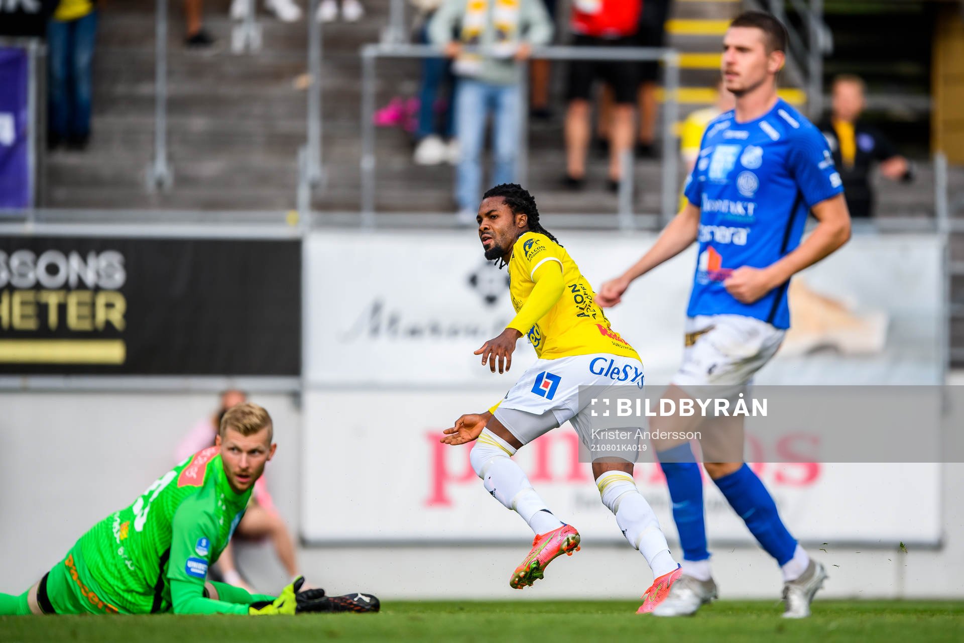 Falkenbergs Kwame Kizito gör 1-1