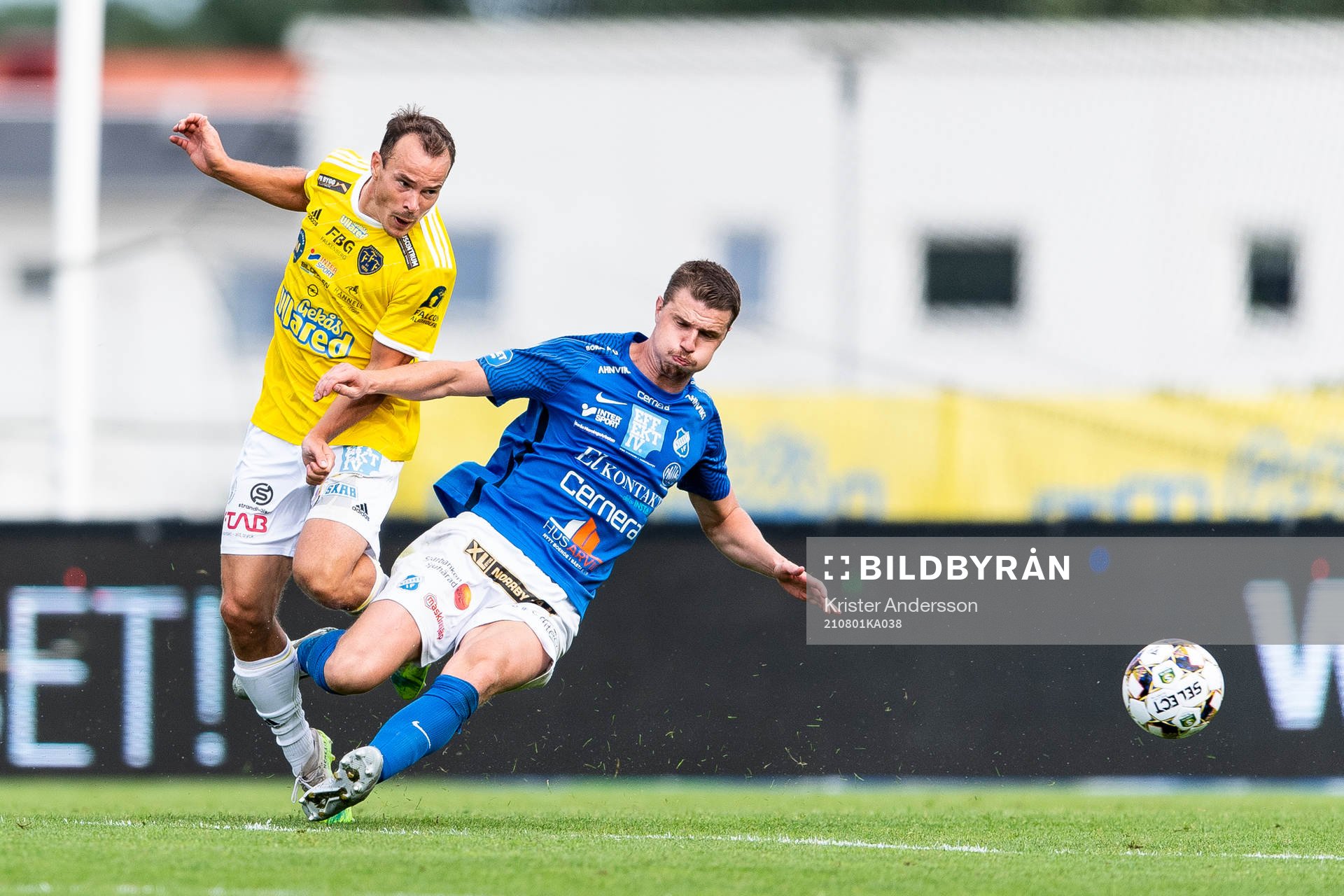Falkenbergs Anton Wede och Norrbys Fredrik Lundgren