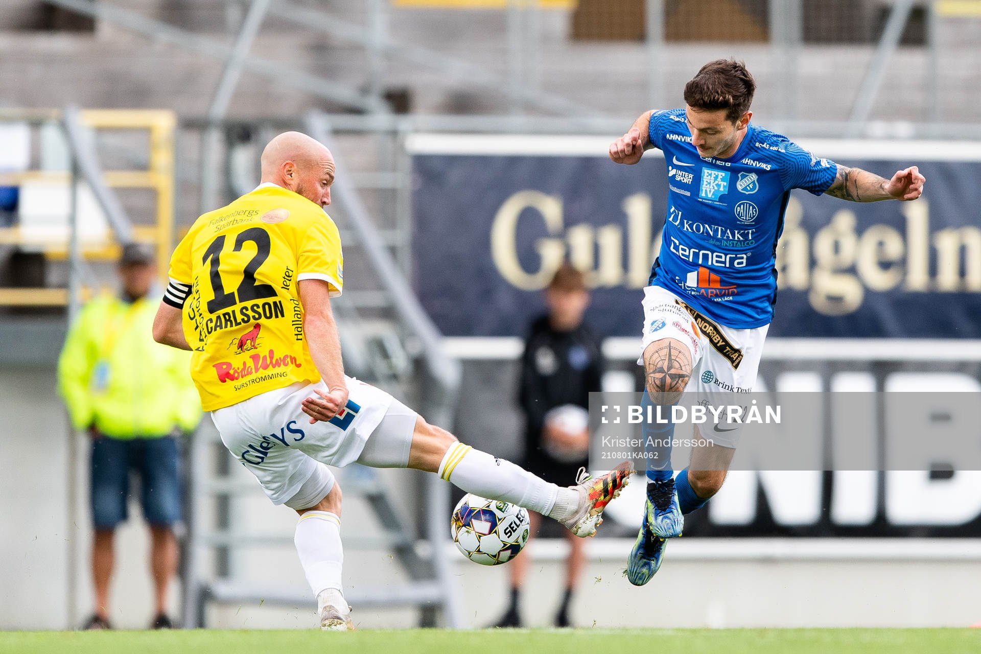 Falkenbergs Christoffer Carlsson och Norrbys Deniz Yaldir